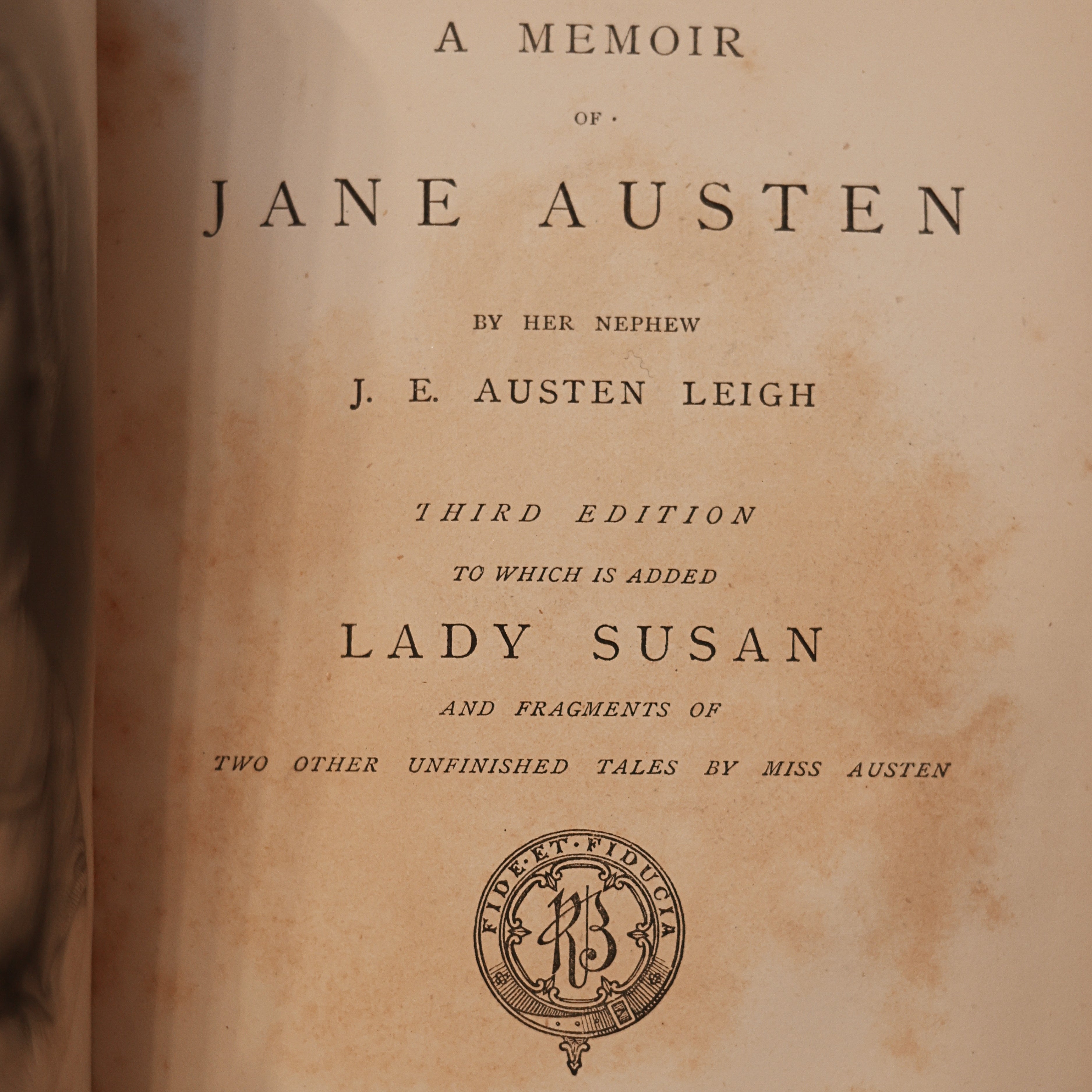c. 1870 Jane Austen Novels, Complete with Memoir