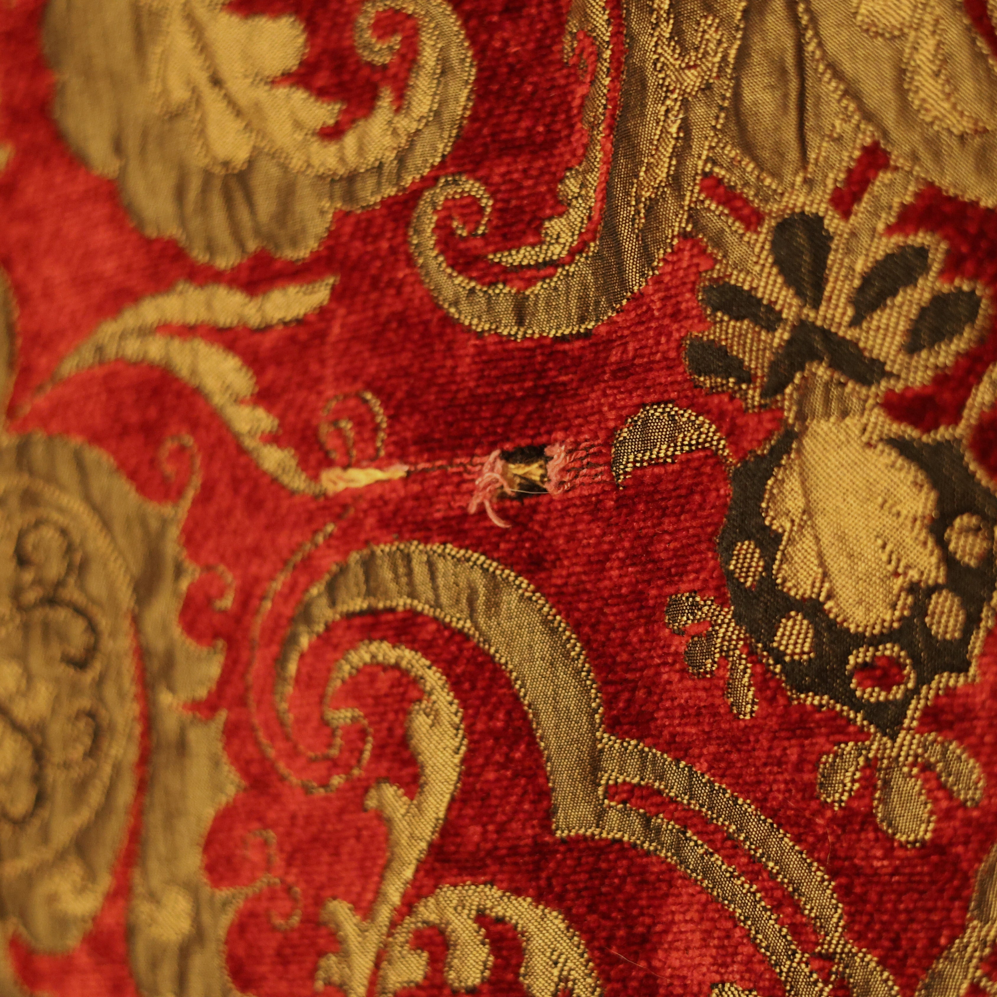 Brocade Decorative Throw with Bullion Fringe