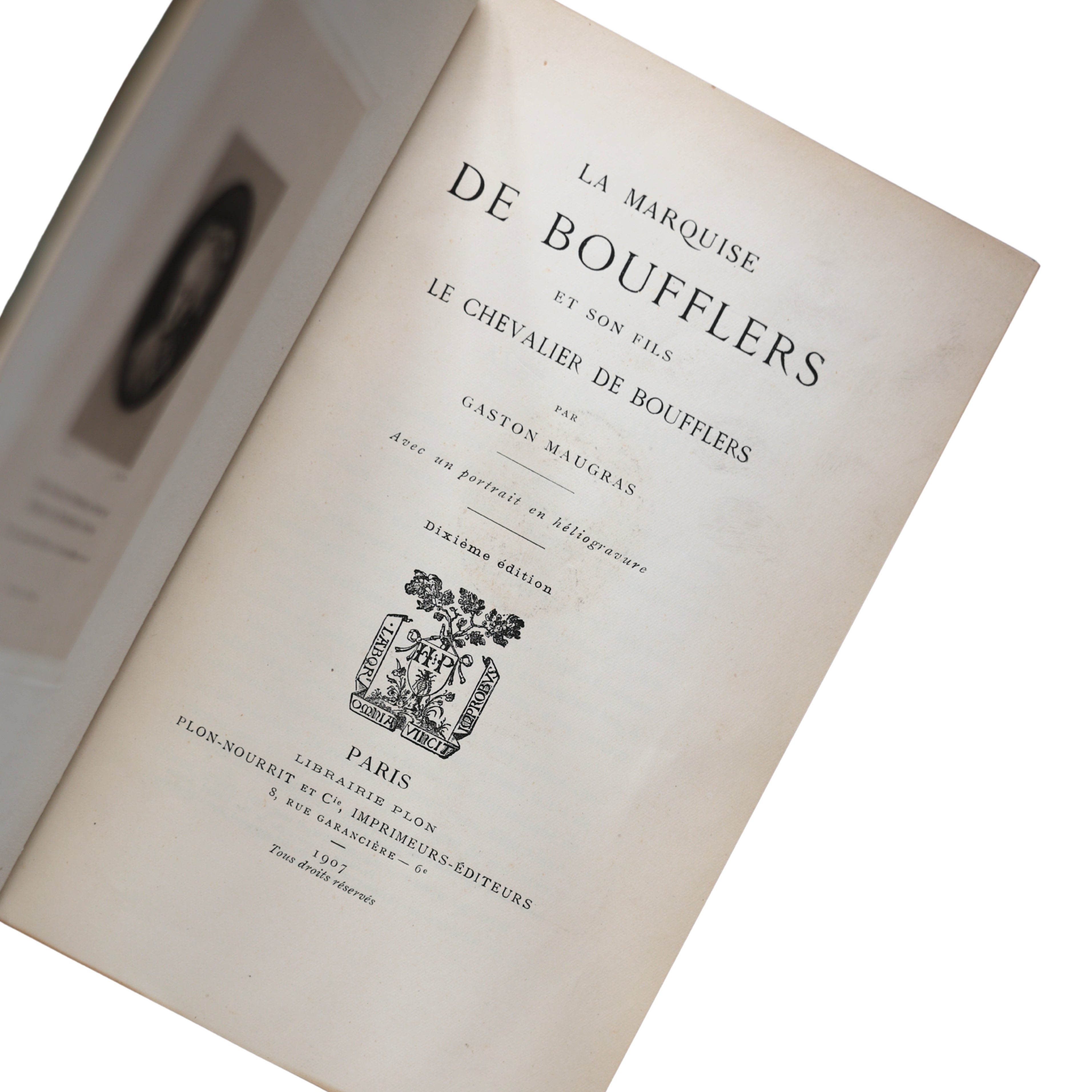 French “La Marquise de Boufflers” Book by Gaston Maugras (1907)