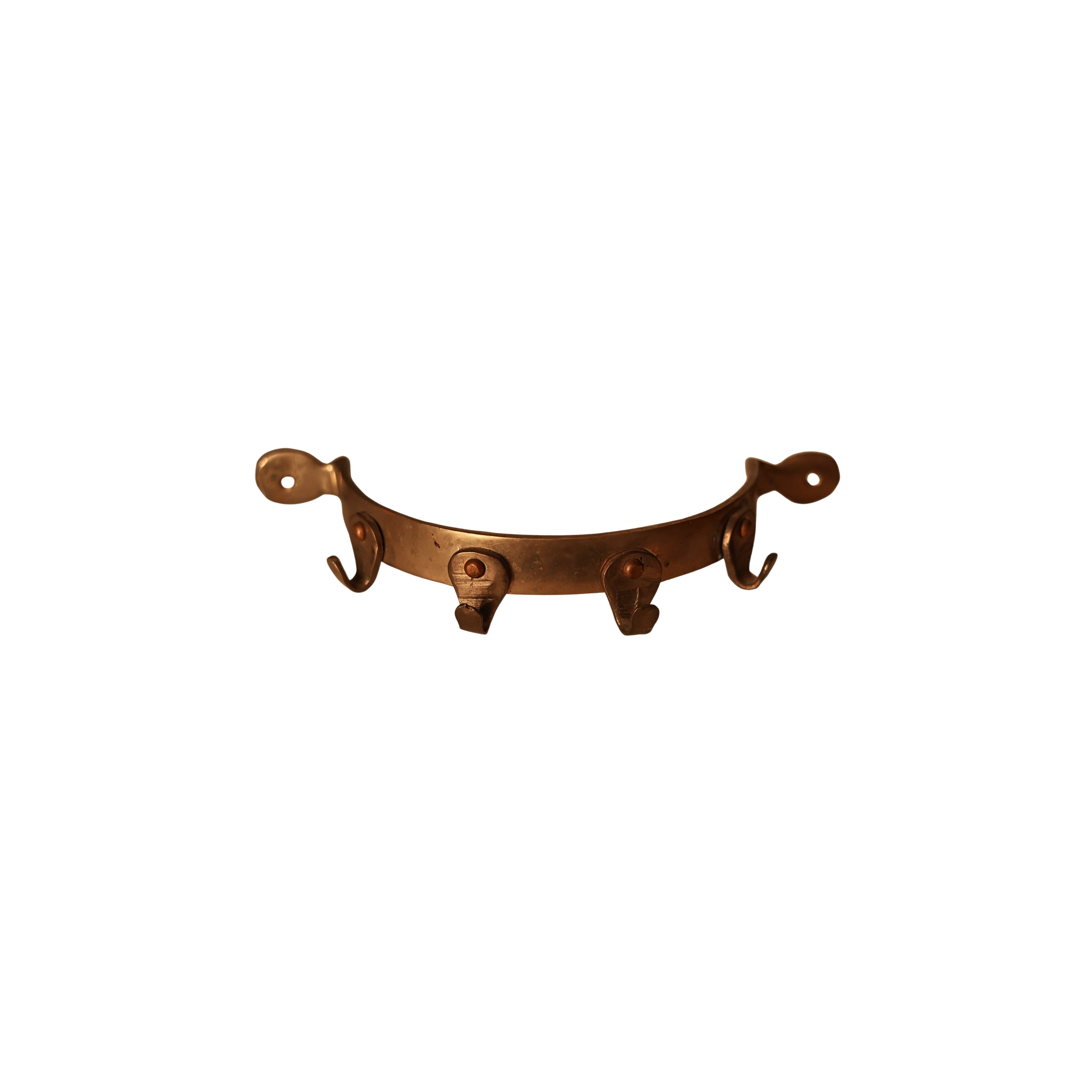 Brass Wall-Mounted Pot Hook Rack