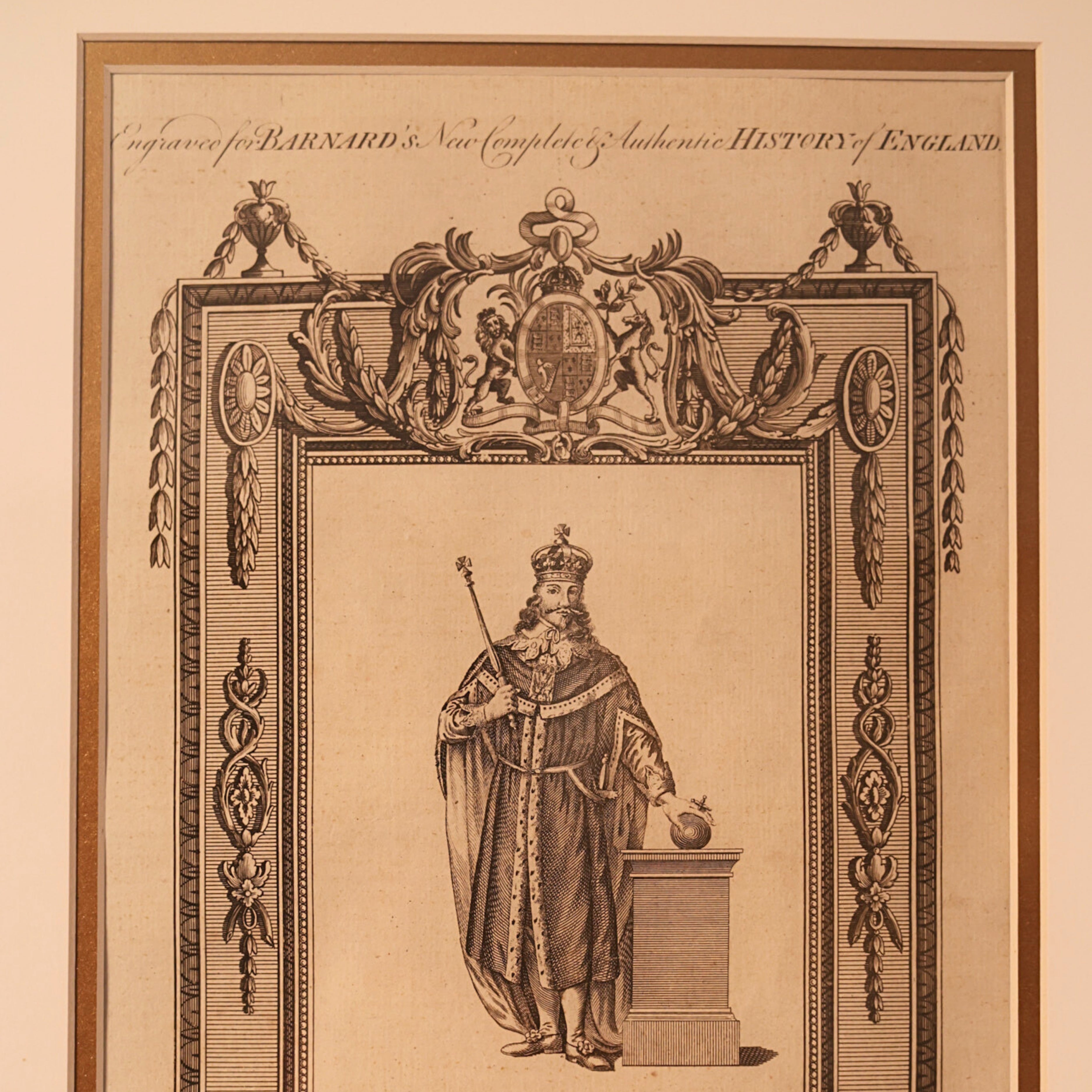 18th c. Copperplate Engraving – King Charles I