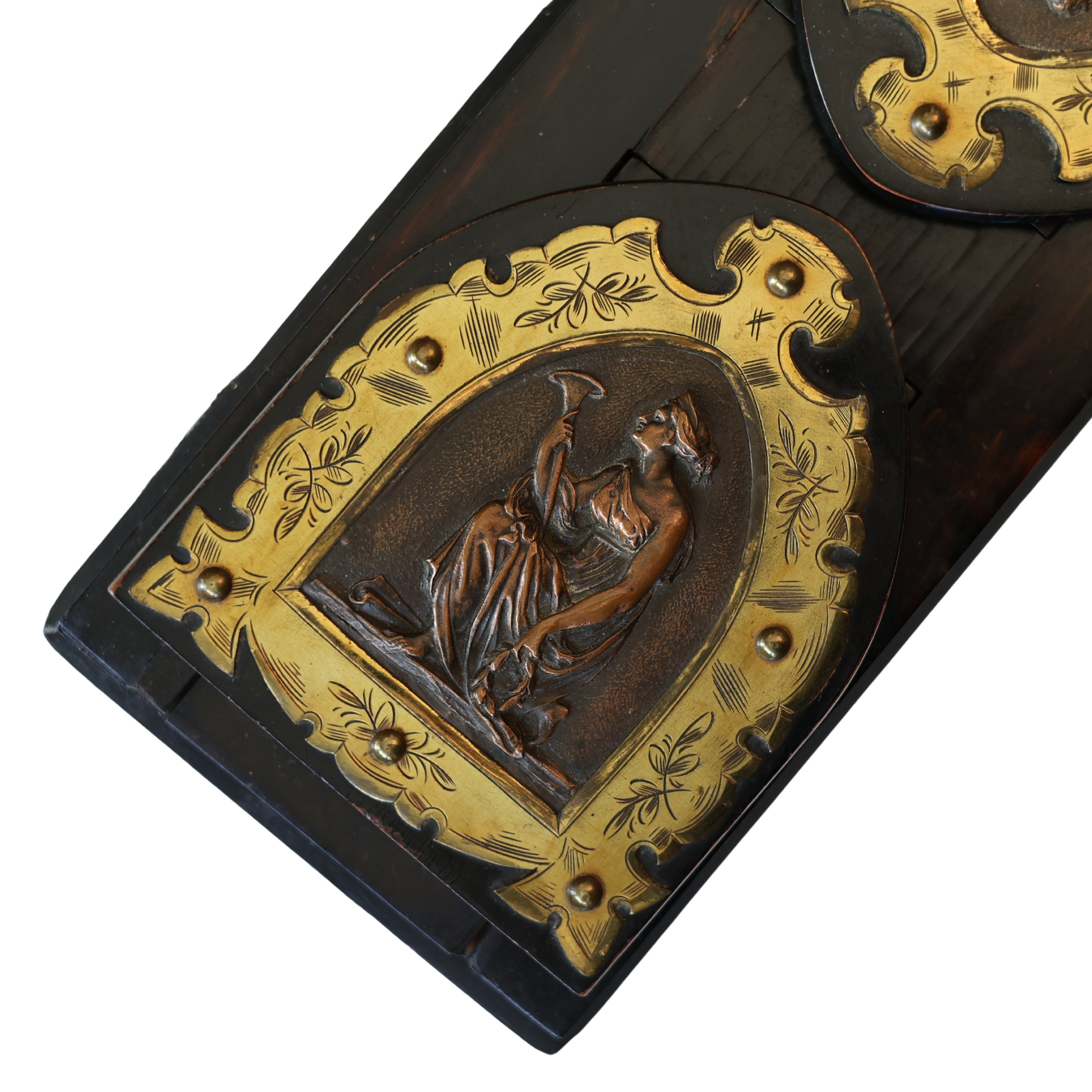 English Neoclassical Sliding Book Stand