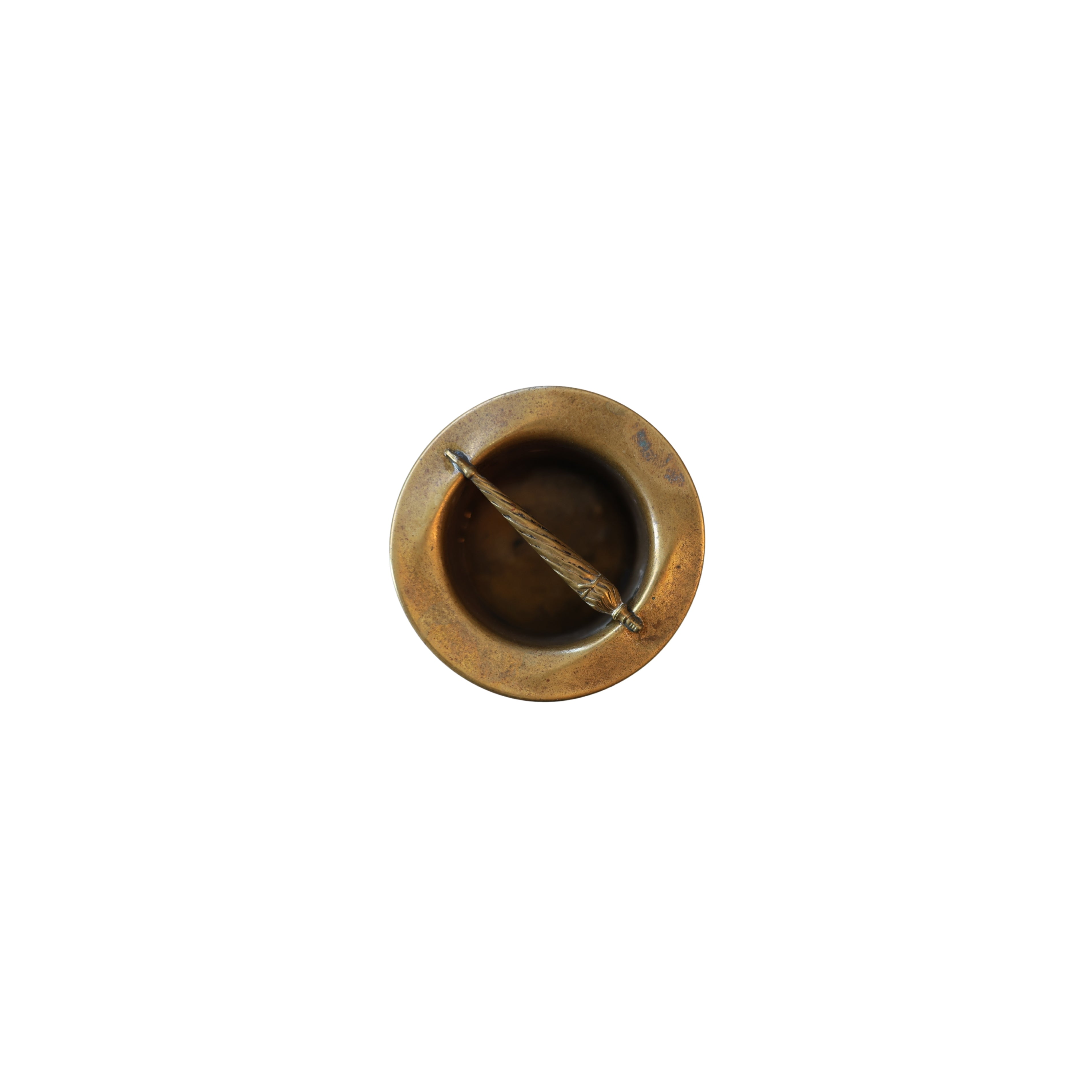 Brass Top Hat Match Holder