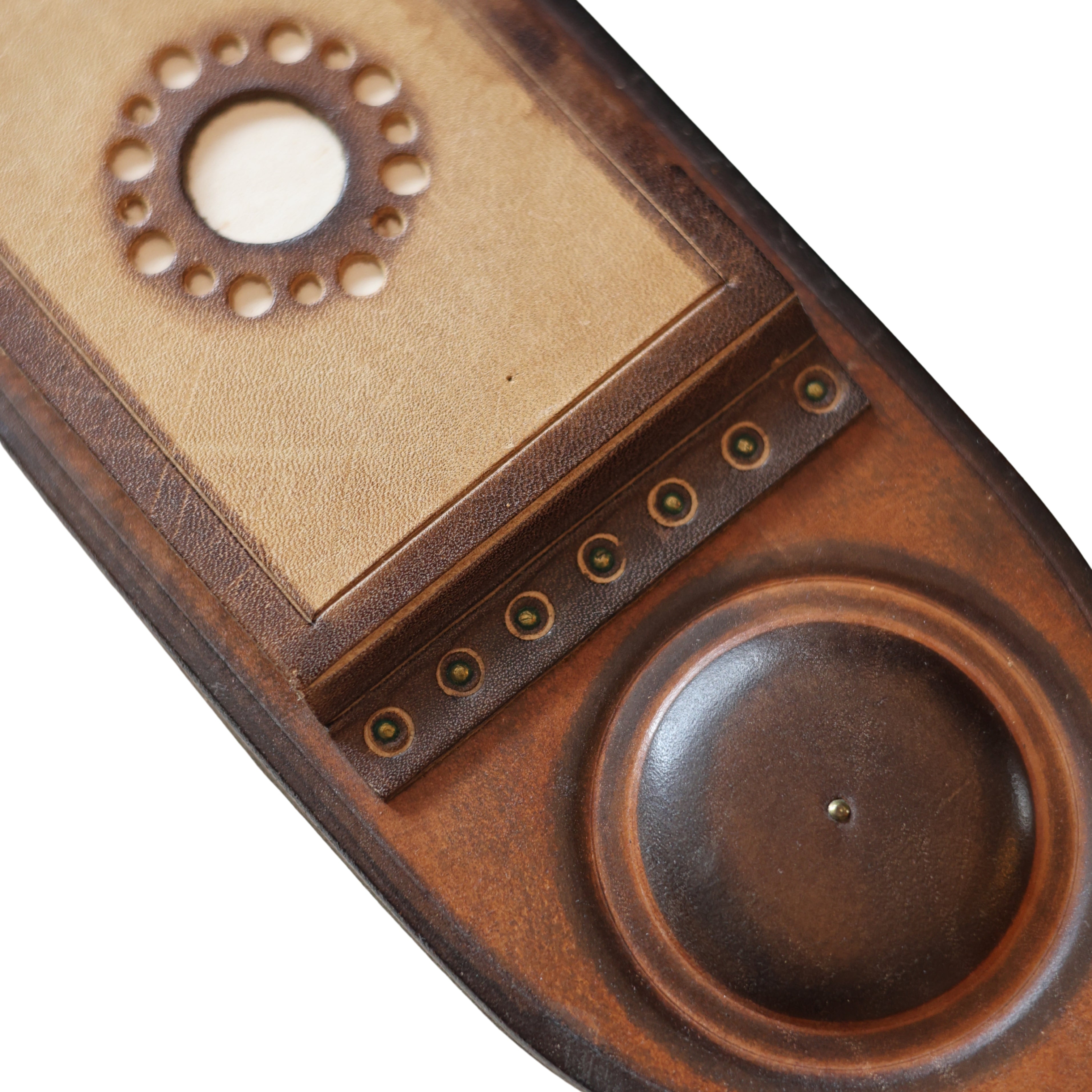 Hungarian Folk Art Leather Wall Memo