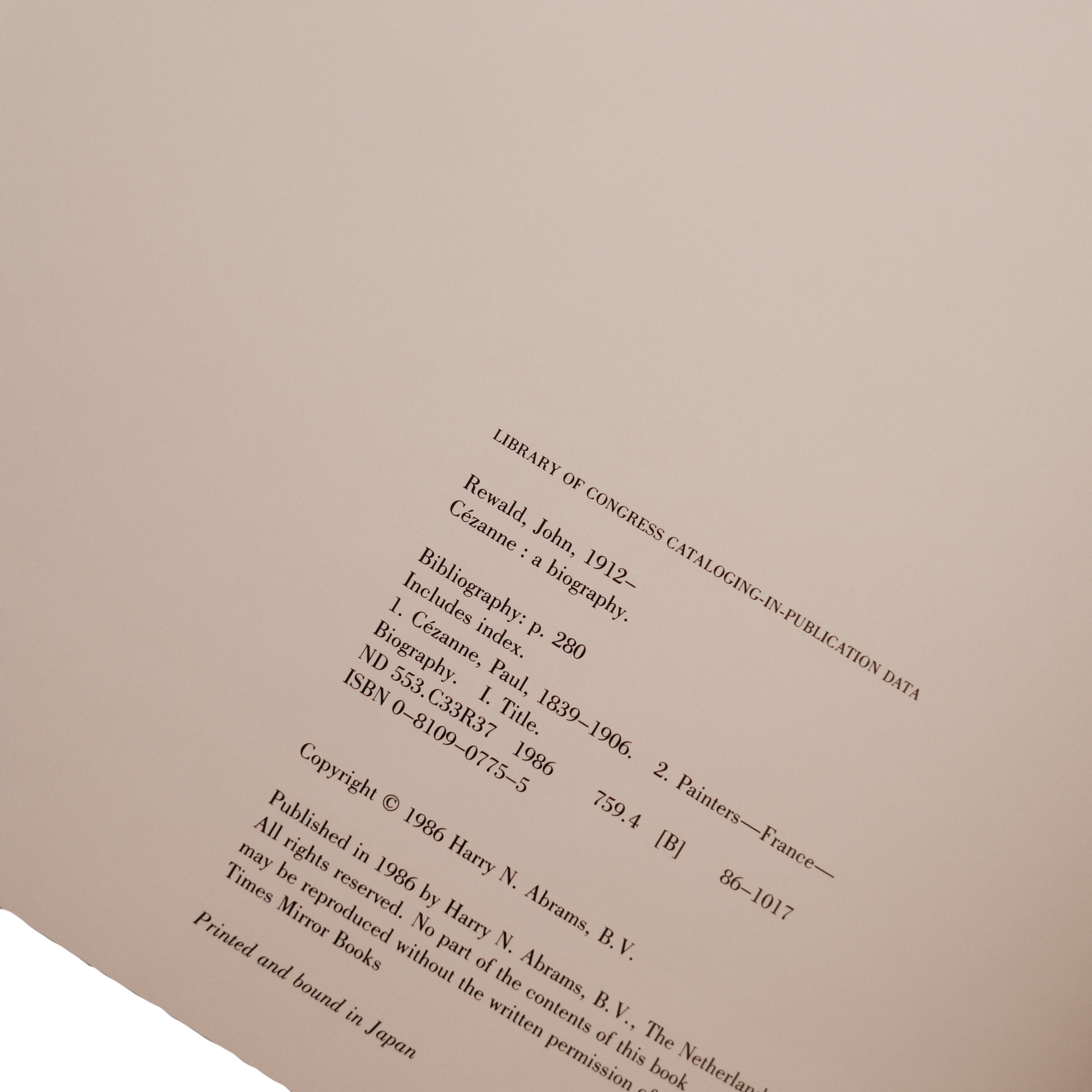 Cézanne: A Biography (1986)