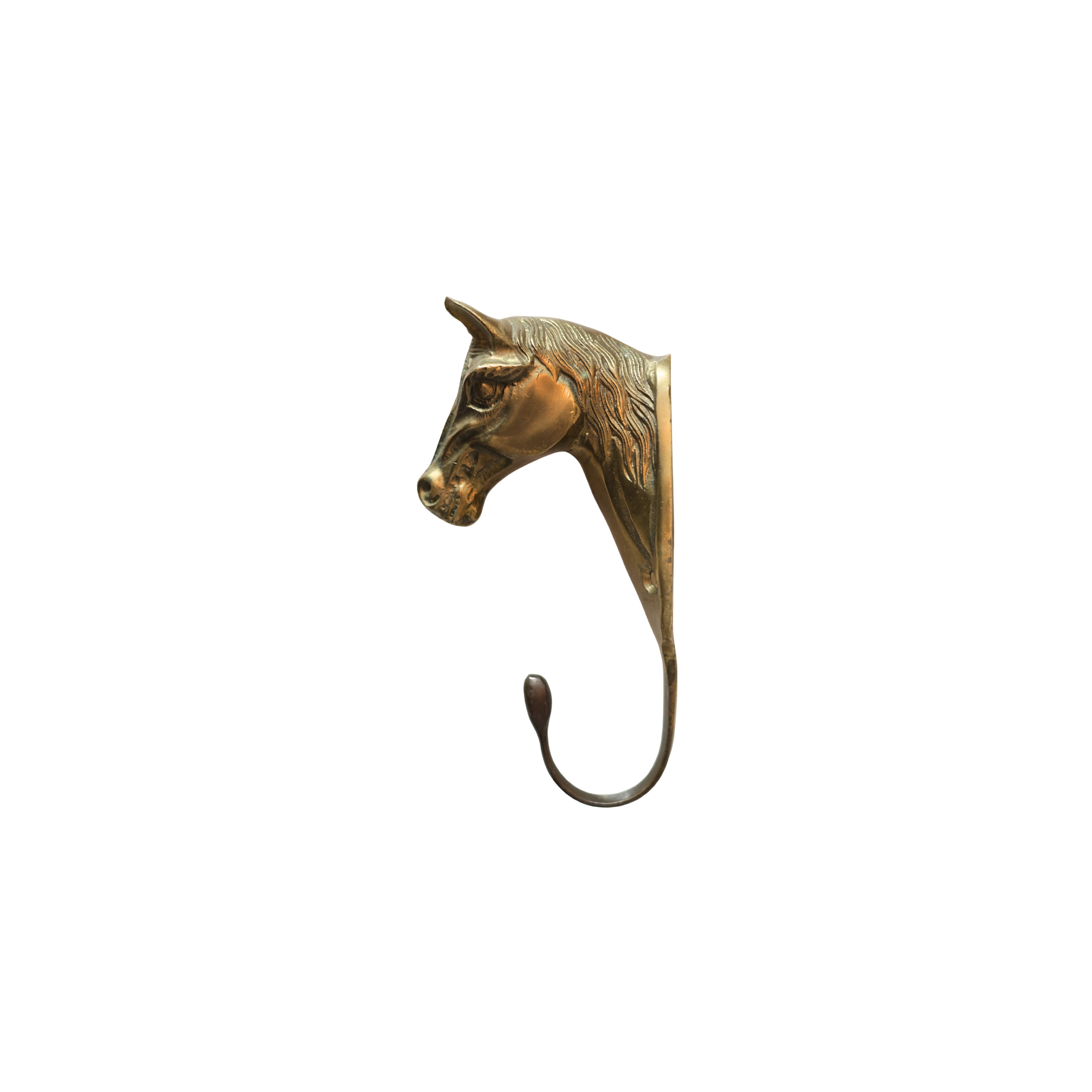 Brass Horse Head Wall Hook