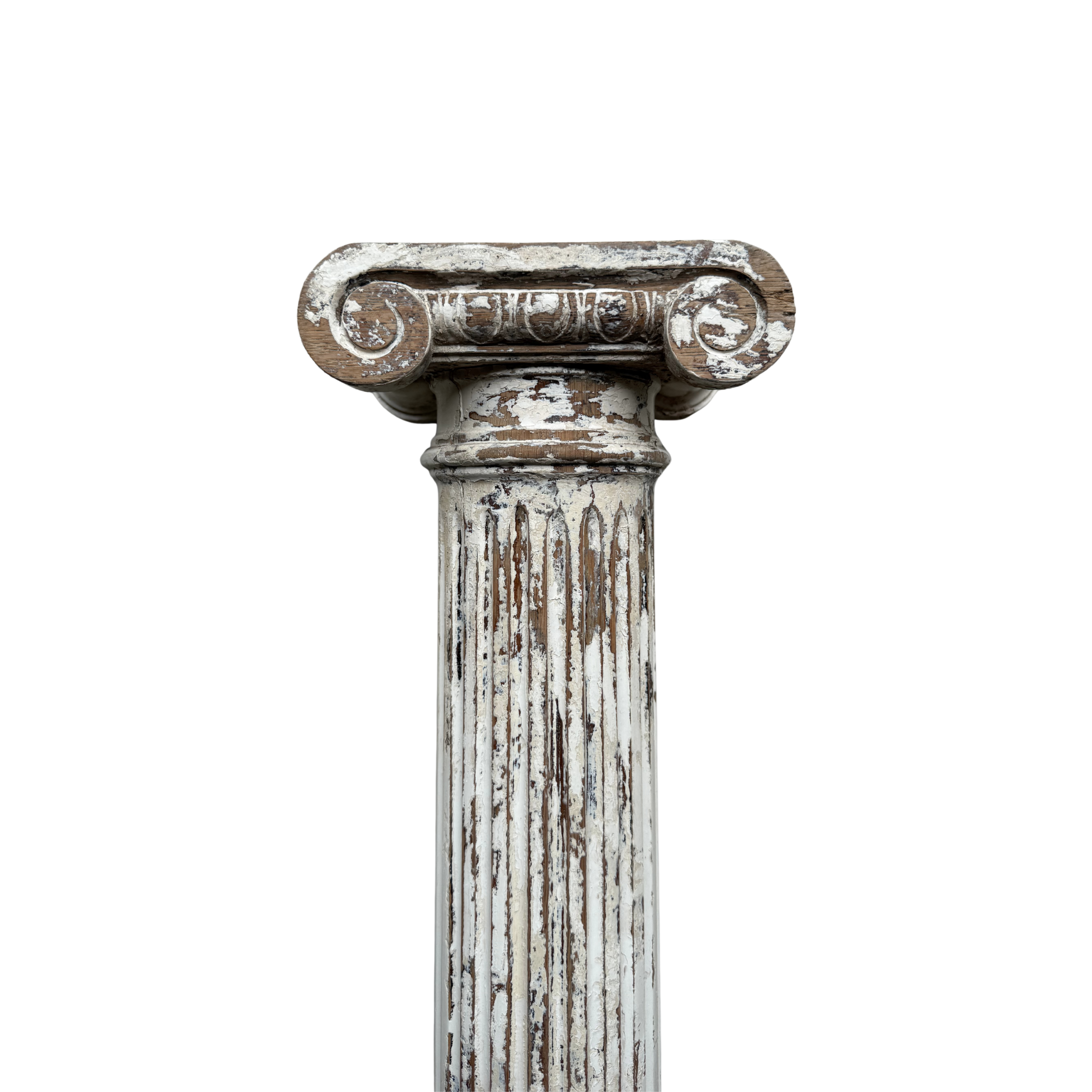 Architectural Mantle Columns, Painted White