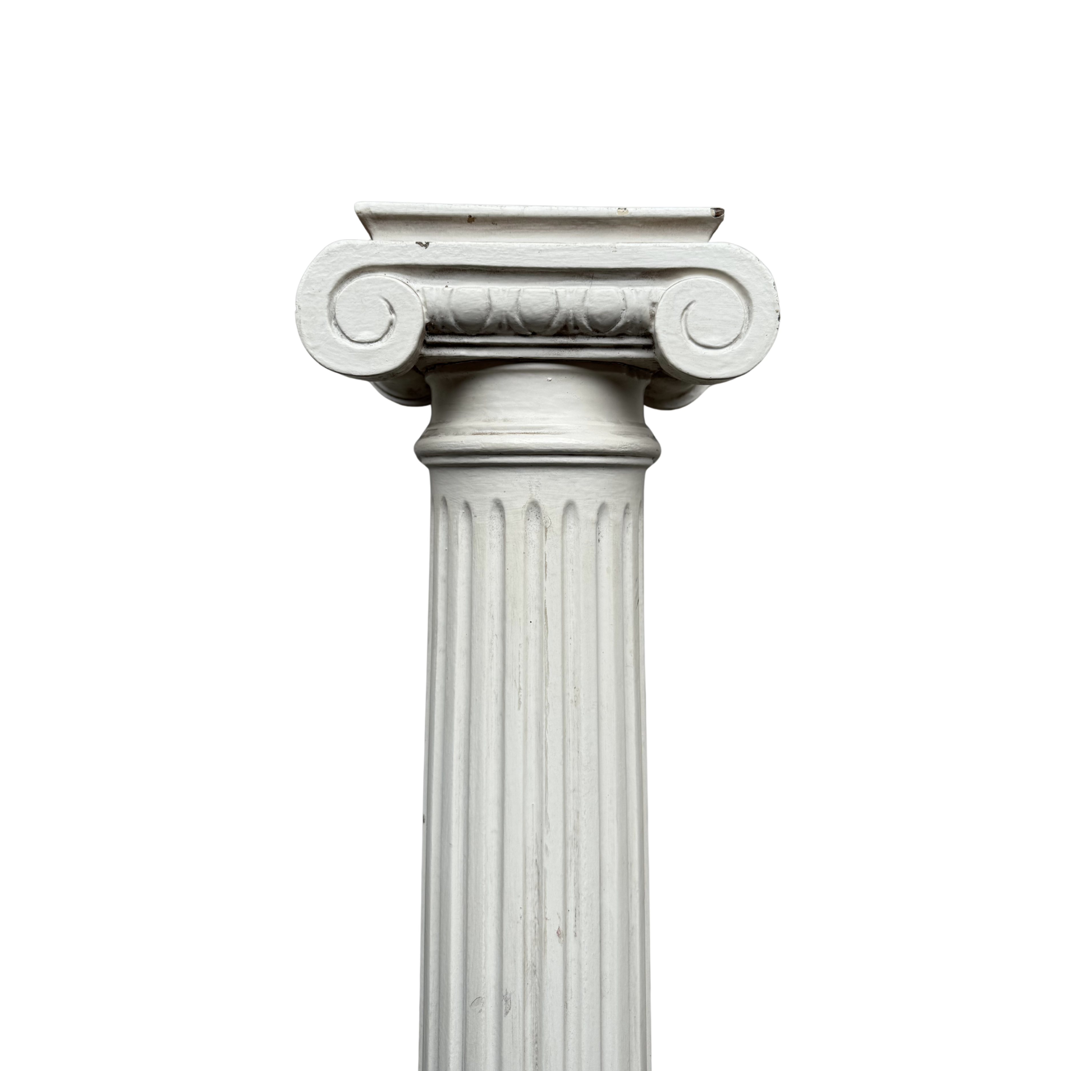Architectural Mantle Columns, Painted White