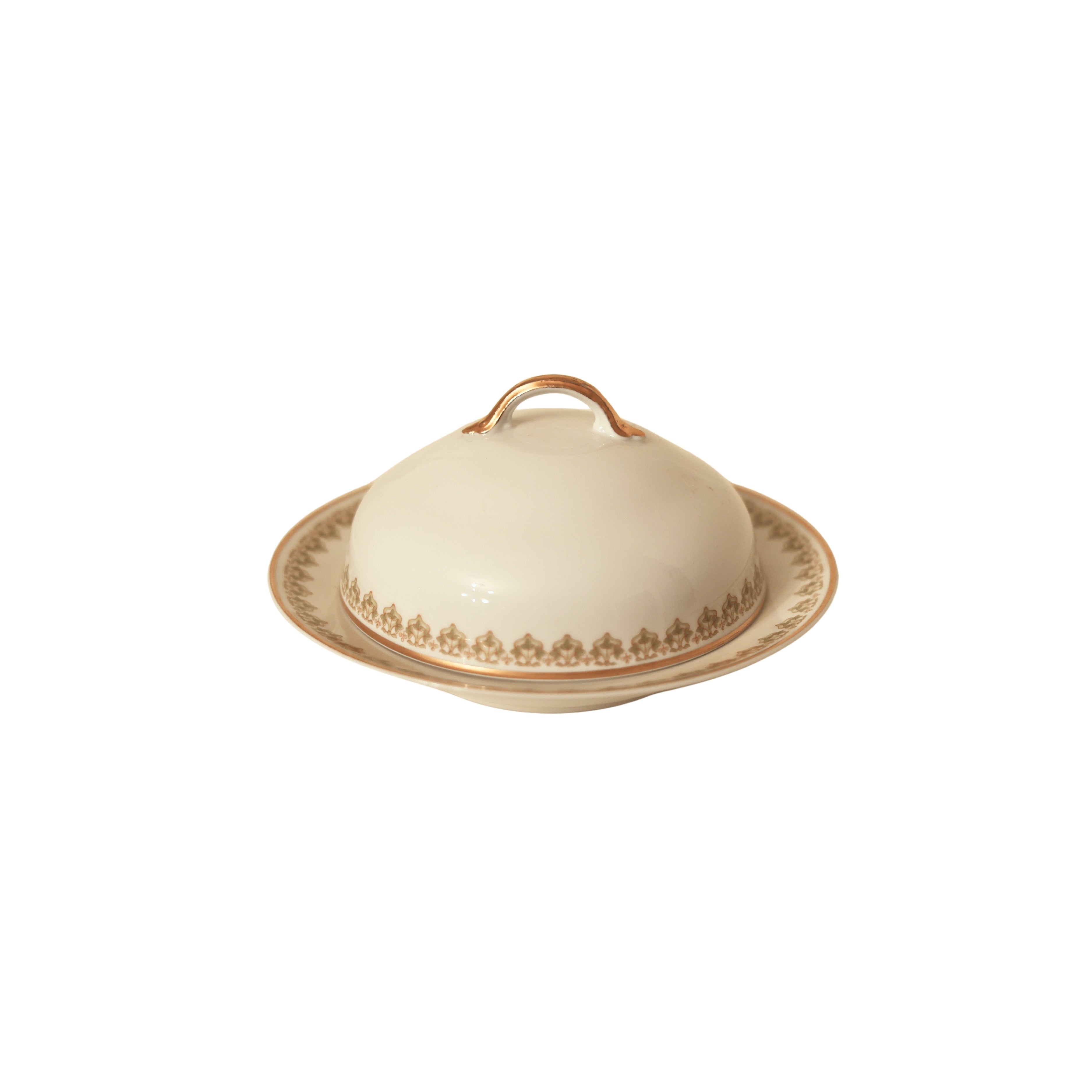 Leaf Edge Limoges Butter Dome