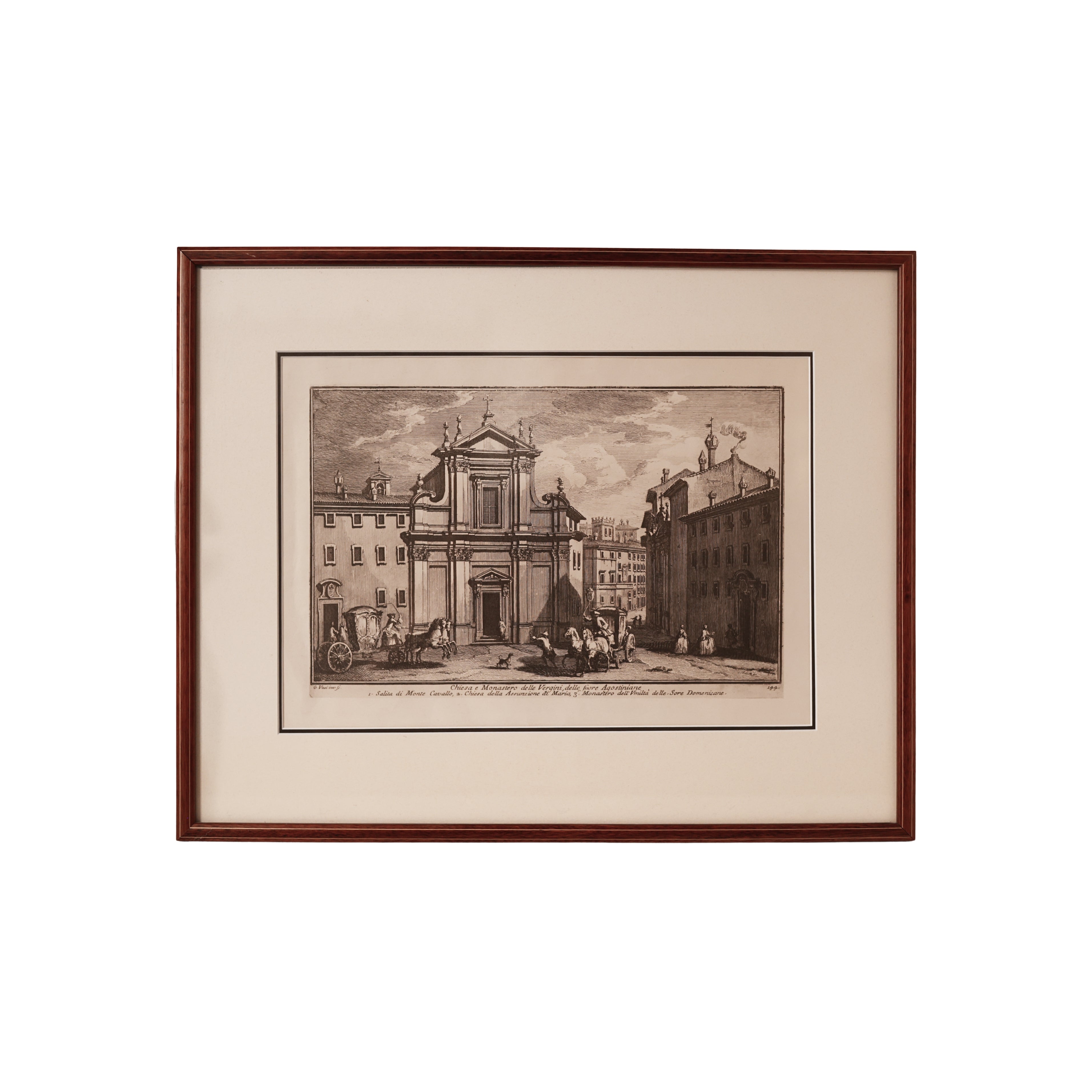 Architectural Print After Giovanni Battista Vasi, Rome