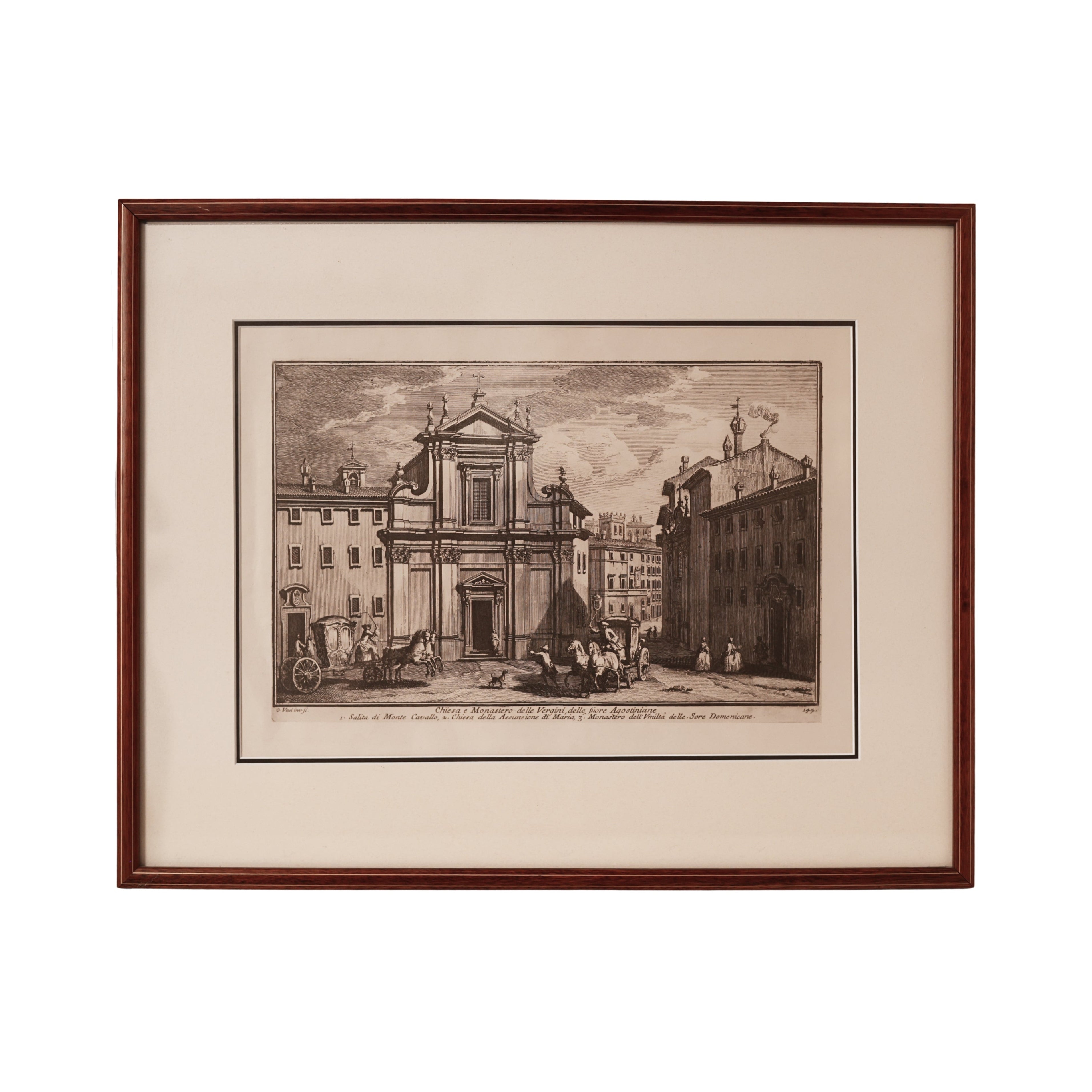 Architectural Print After Giovanni Battista Vasi, Rome