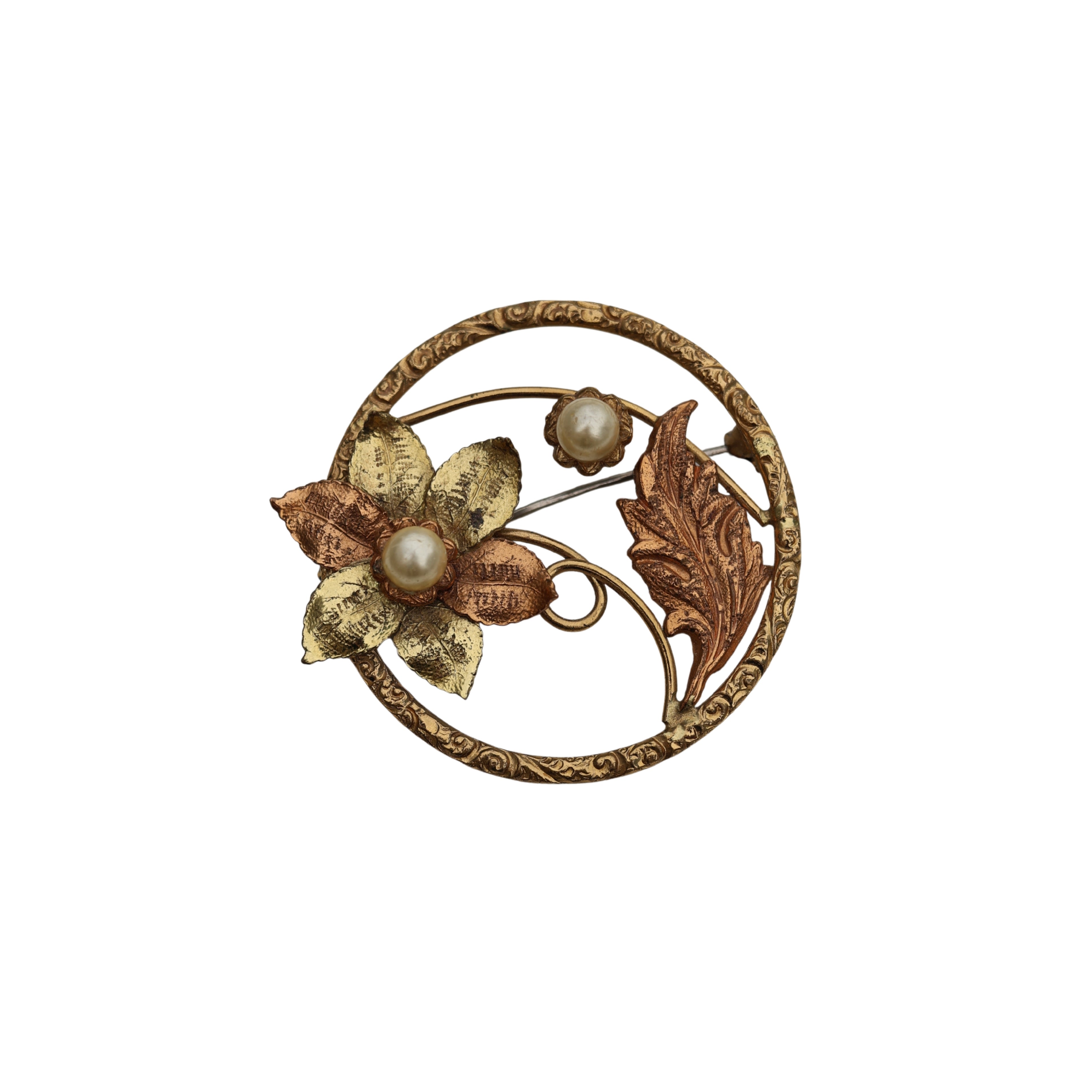 Floral Filigree Brooch