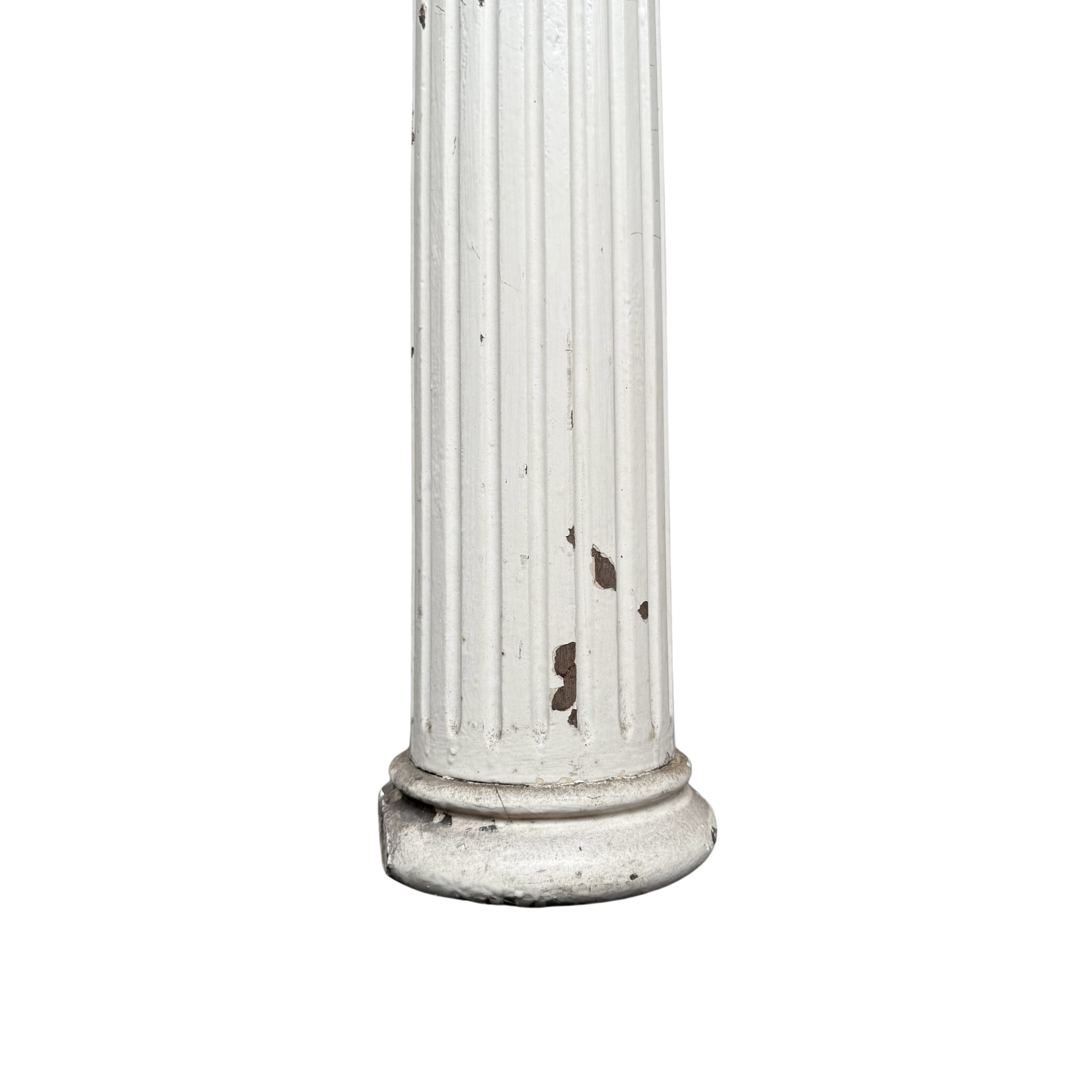 Architectural Mantle Columns, Painted White