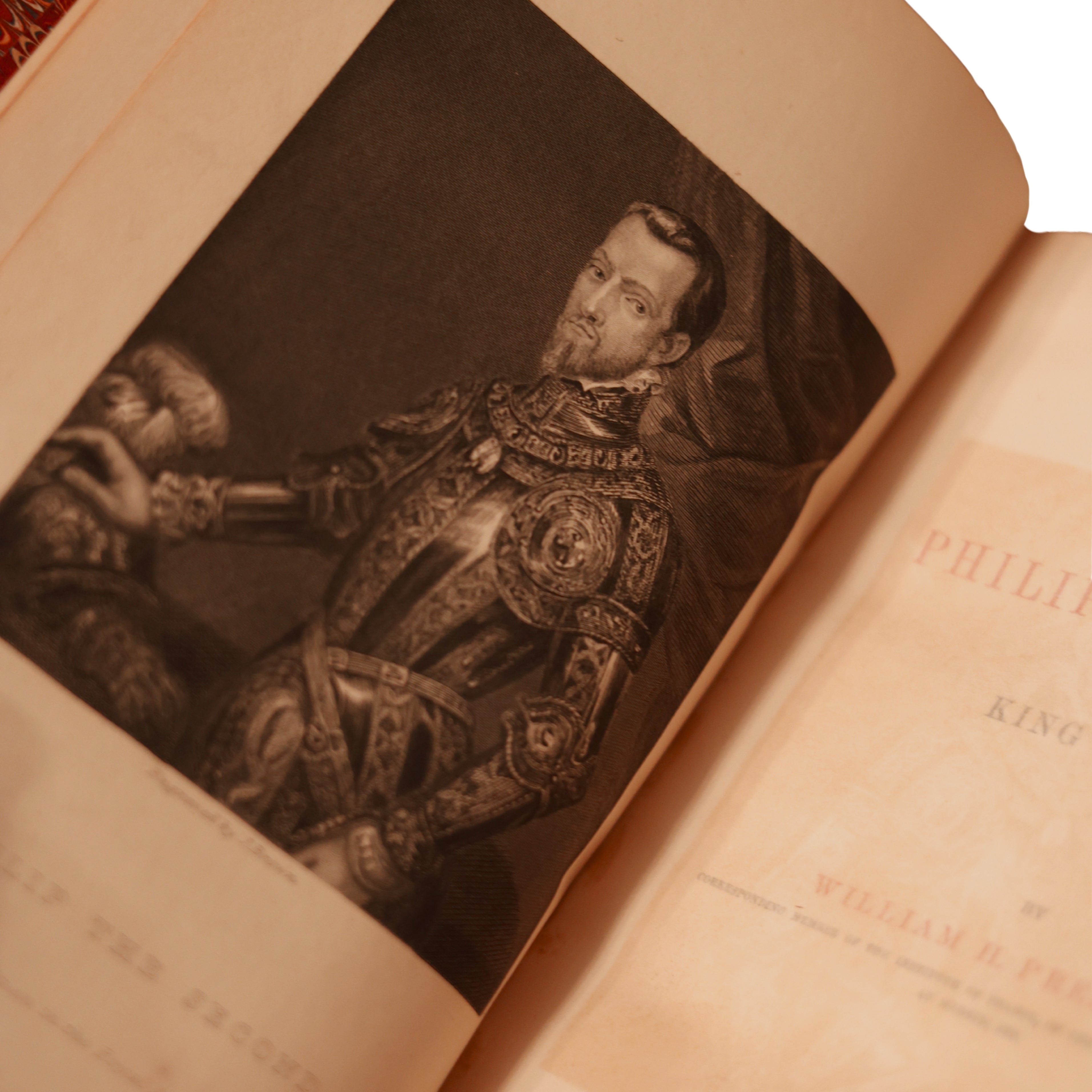 c. 1869 Prescot History Volumes, Phillip of Spain and Charles V
