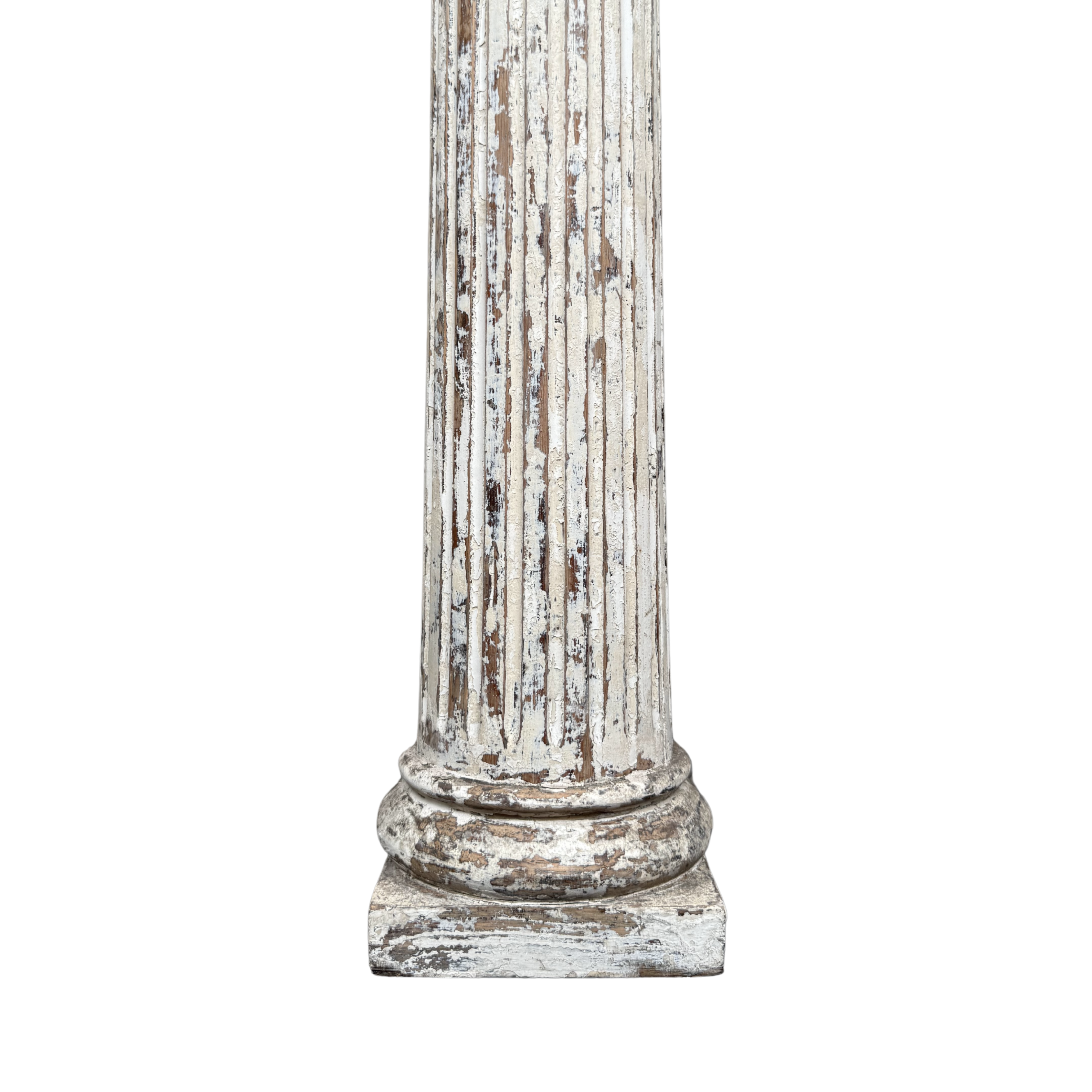 Architectural Mantle Columns, Painted White