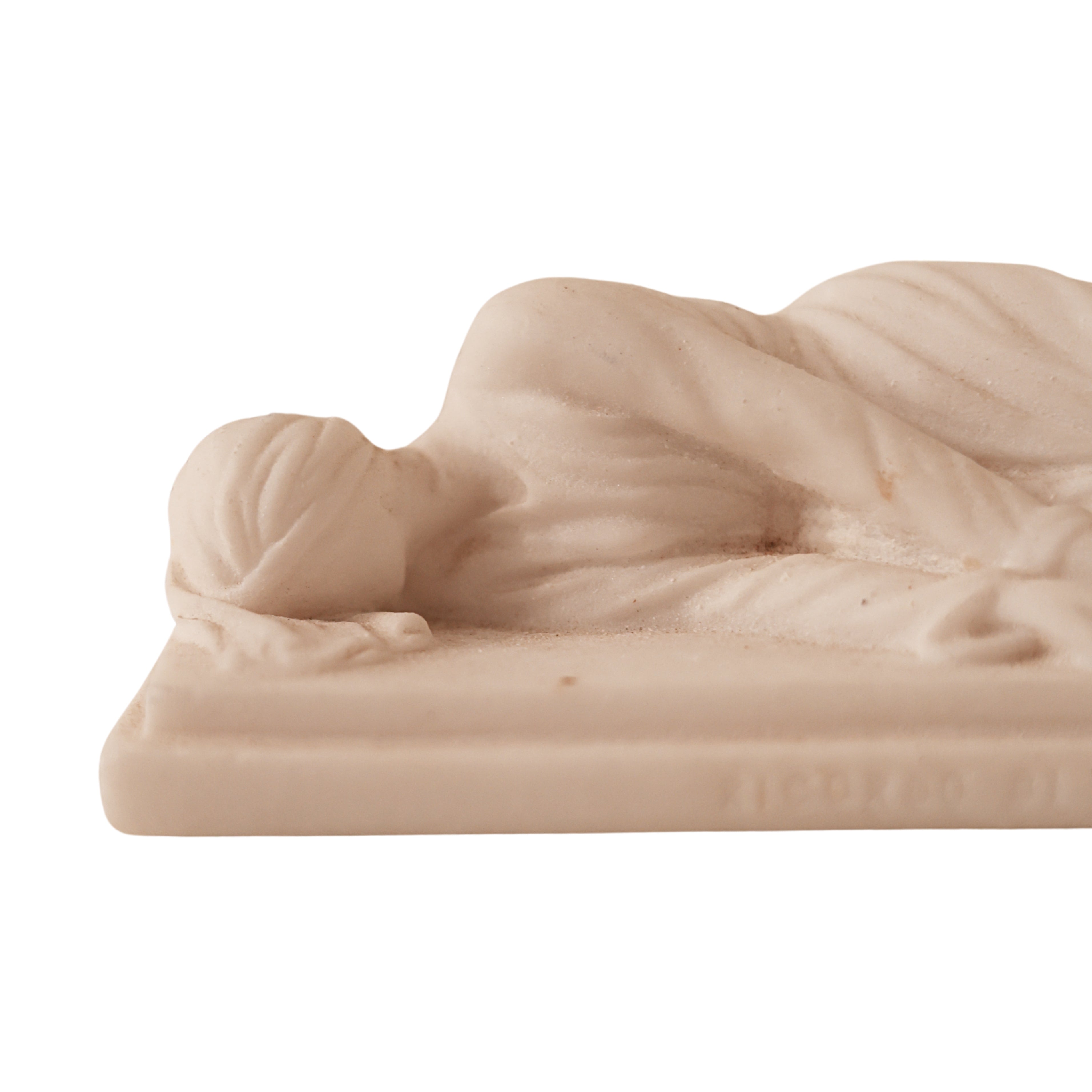 Italian Alabaster Cabinet Sculpture — "The Martyrdom of Saint Cecilia"