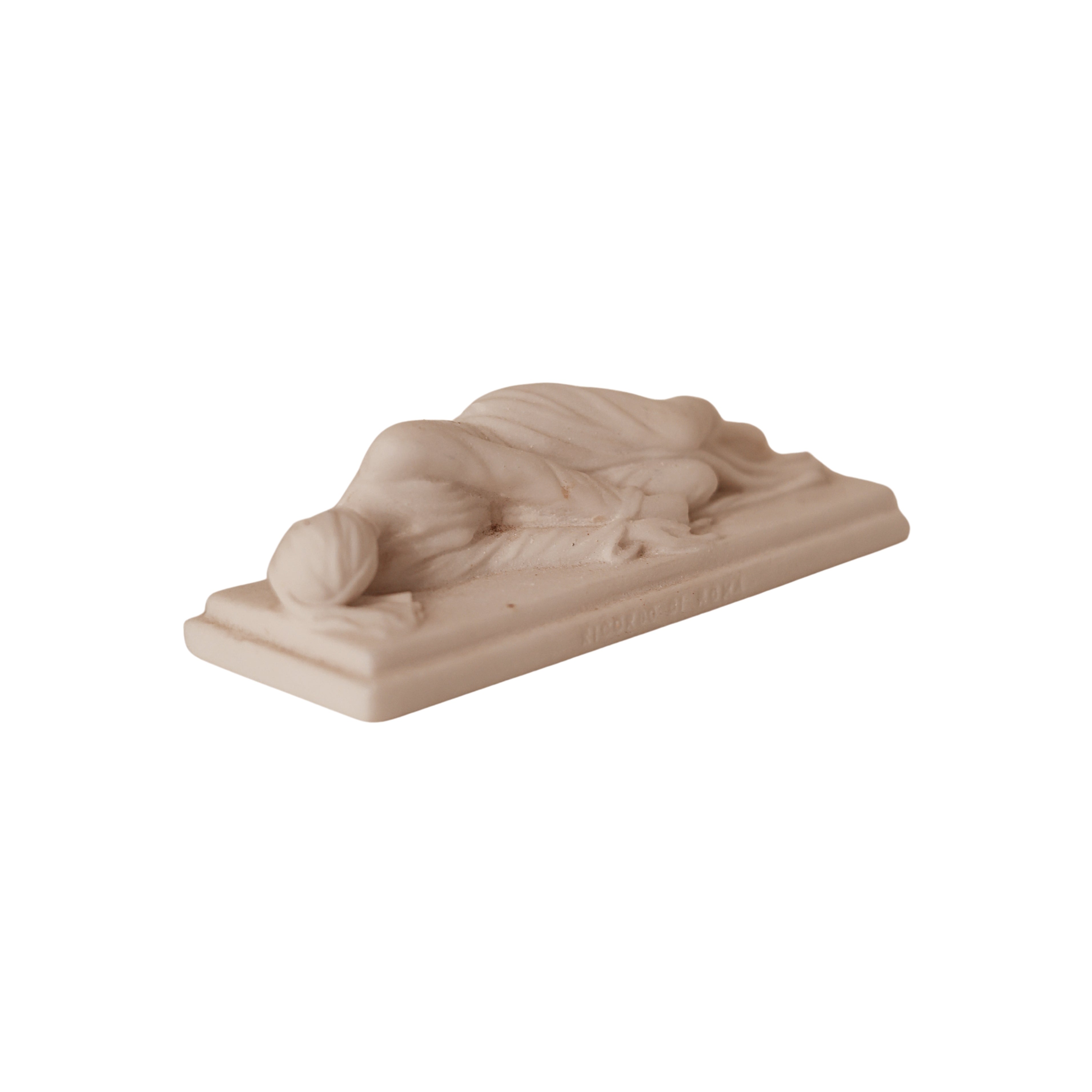 Italian Alabaster Cabinet Sculpture — "The Martyrdom of Saint Cecilia"