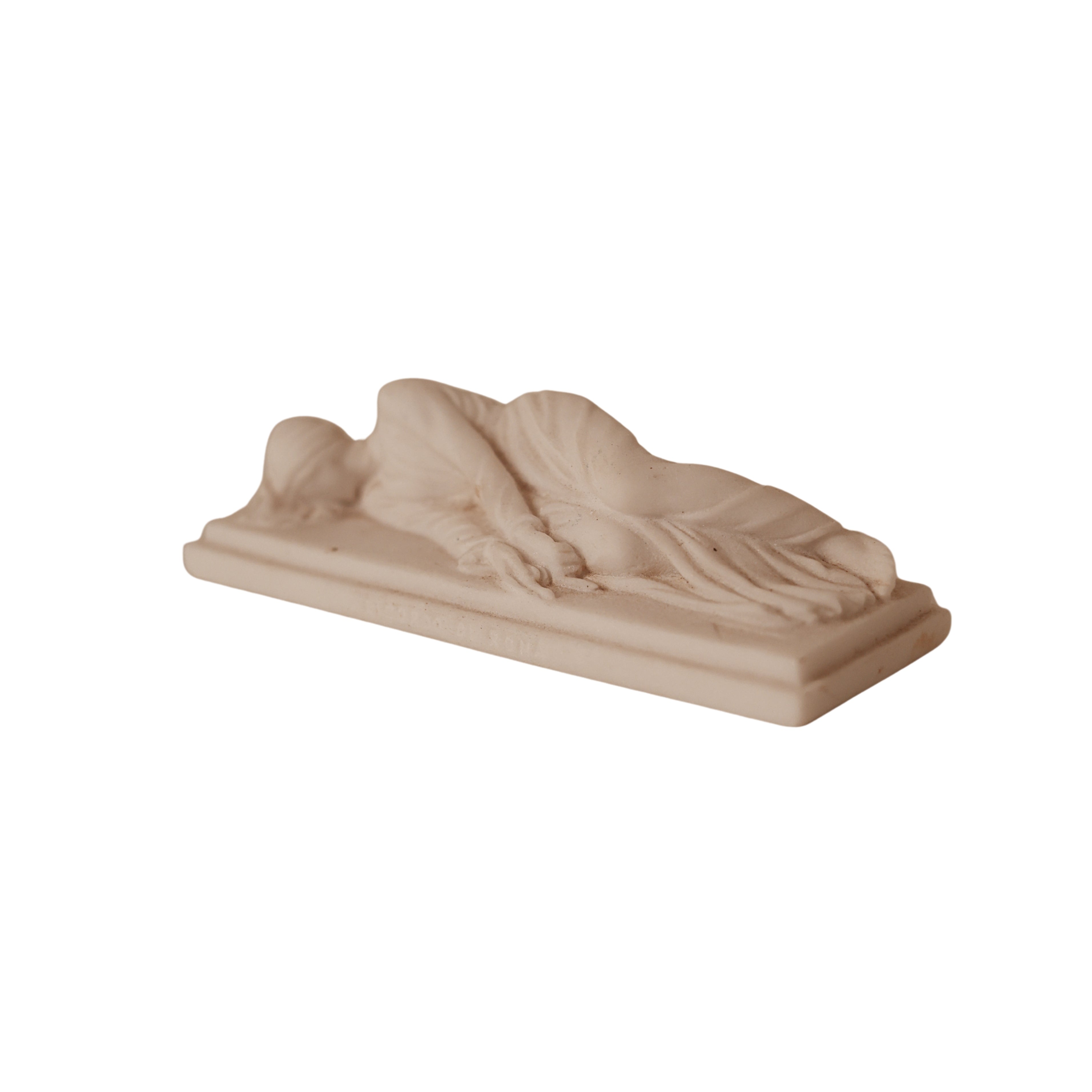 Italian Alabaster Cabinet Sculpture — "The Martyrdom of Saint Cecilia"