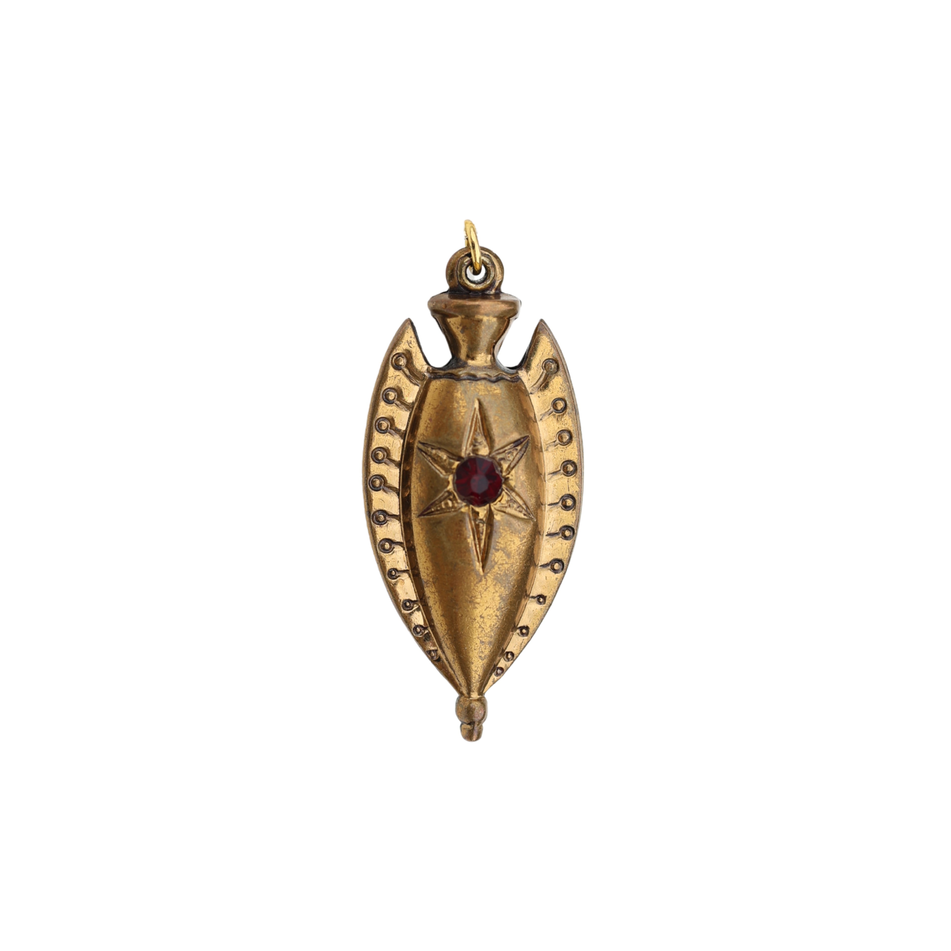 Heraldic Shield Pendant on 18k Chain