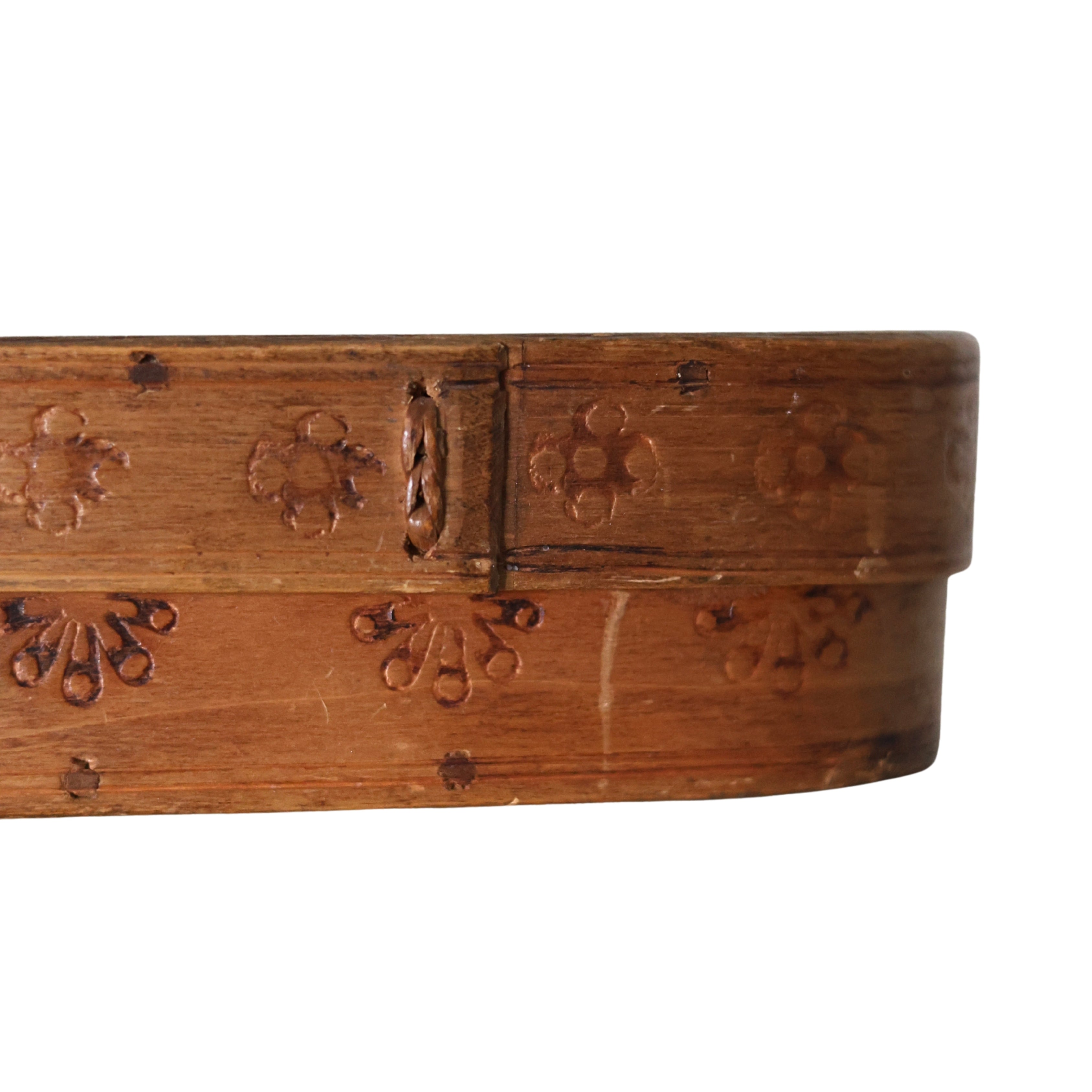 Scandinavian Bentwood Folk Art Pencil Box