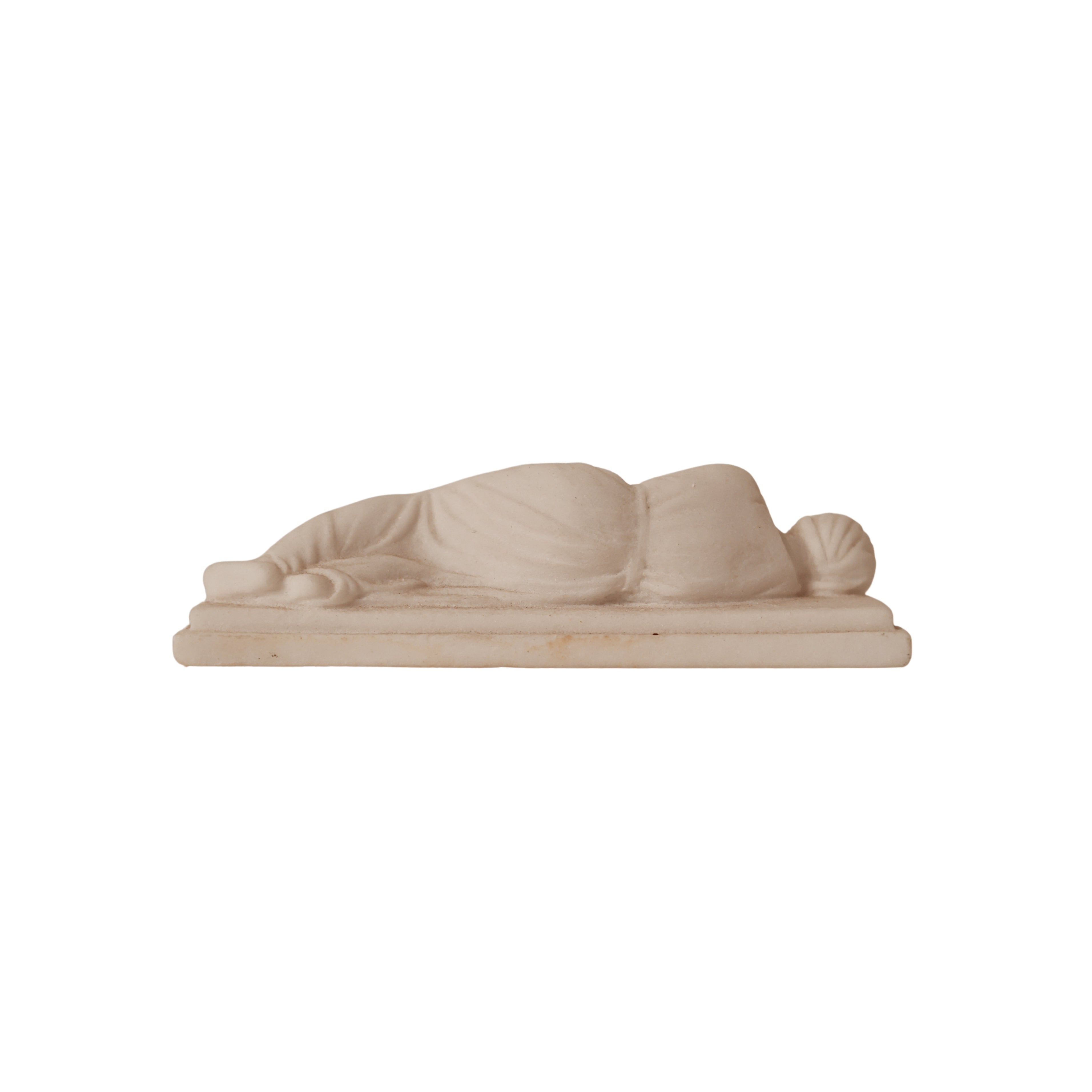 Italian Alabaster Cabinet Sculpture — "The Martyrdom of Saint Cecilia"