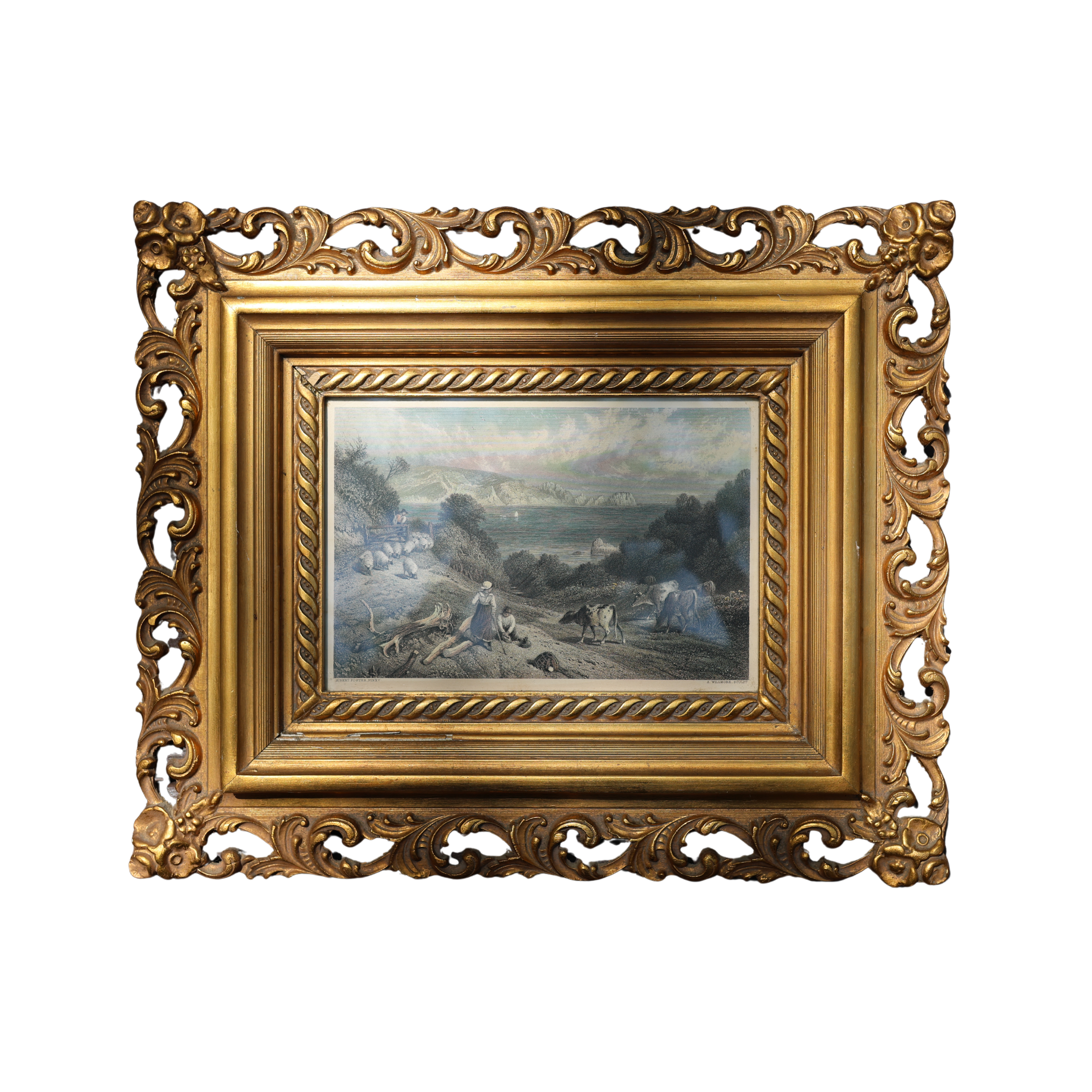 19th c. English Pastoral Engraving by A. Willmore