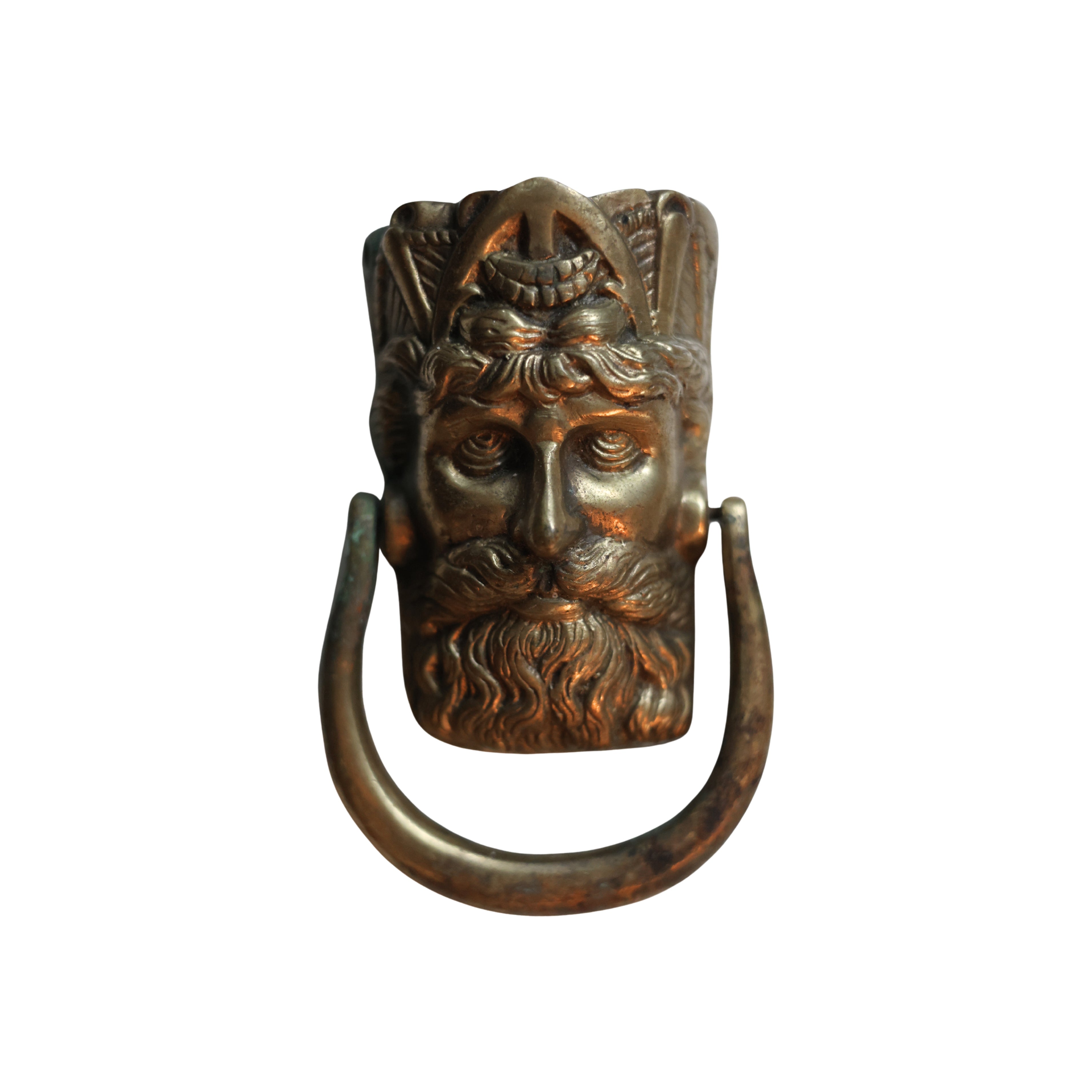 Brass North Wind Style Door Knocker