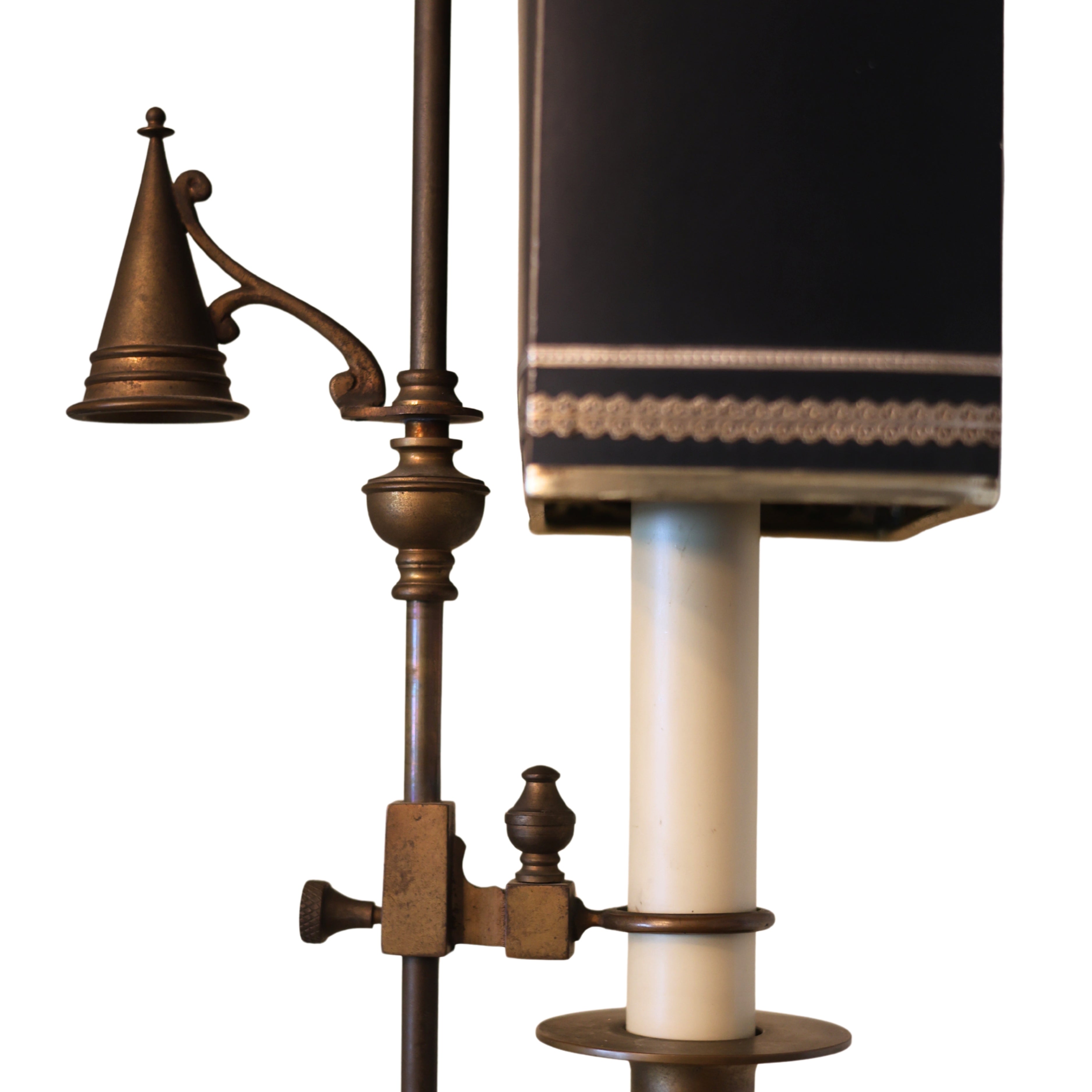 Brass Candlestick Lamp — Bouillotte-Manner