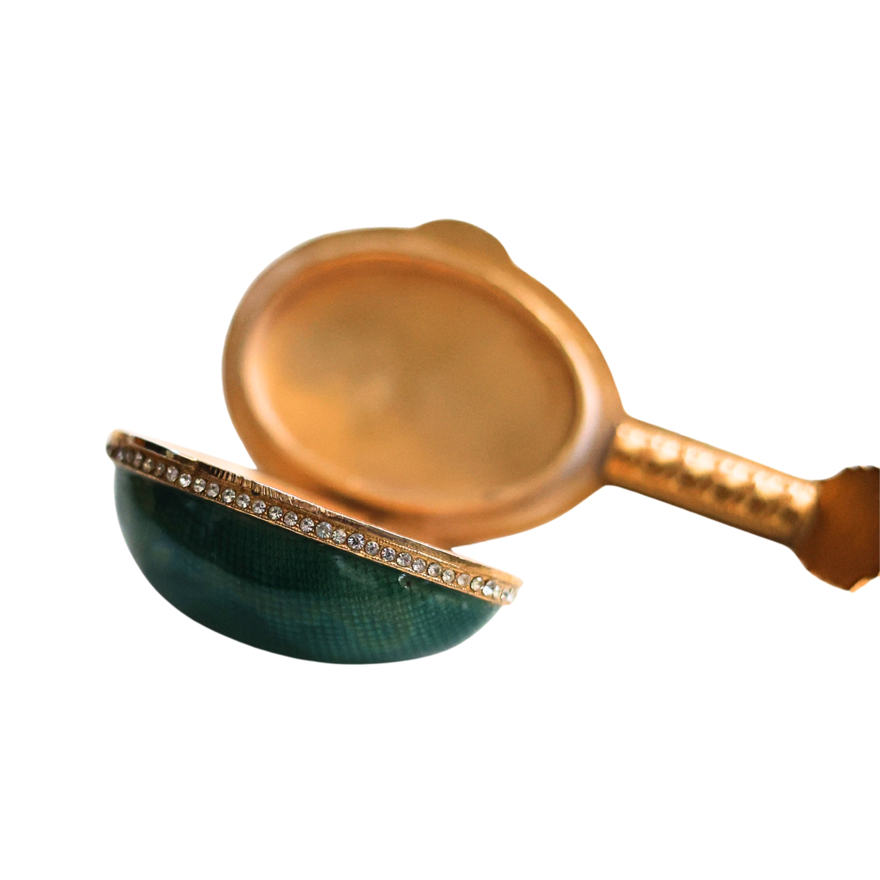 Guilloché Enamel Mandolin Pill Box