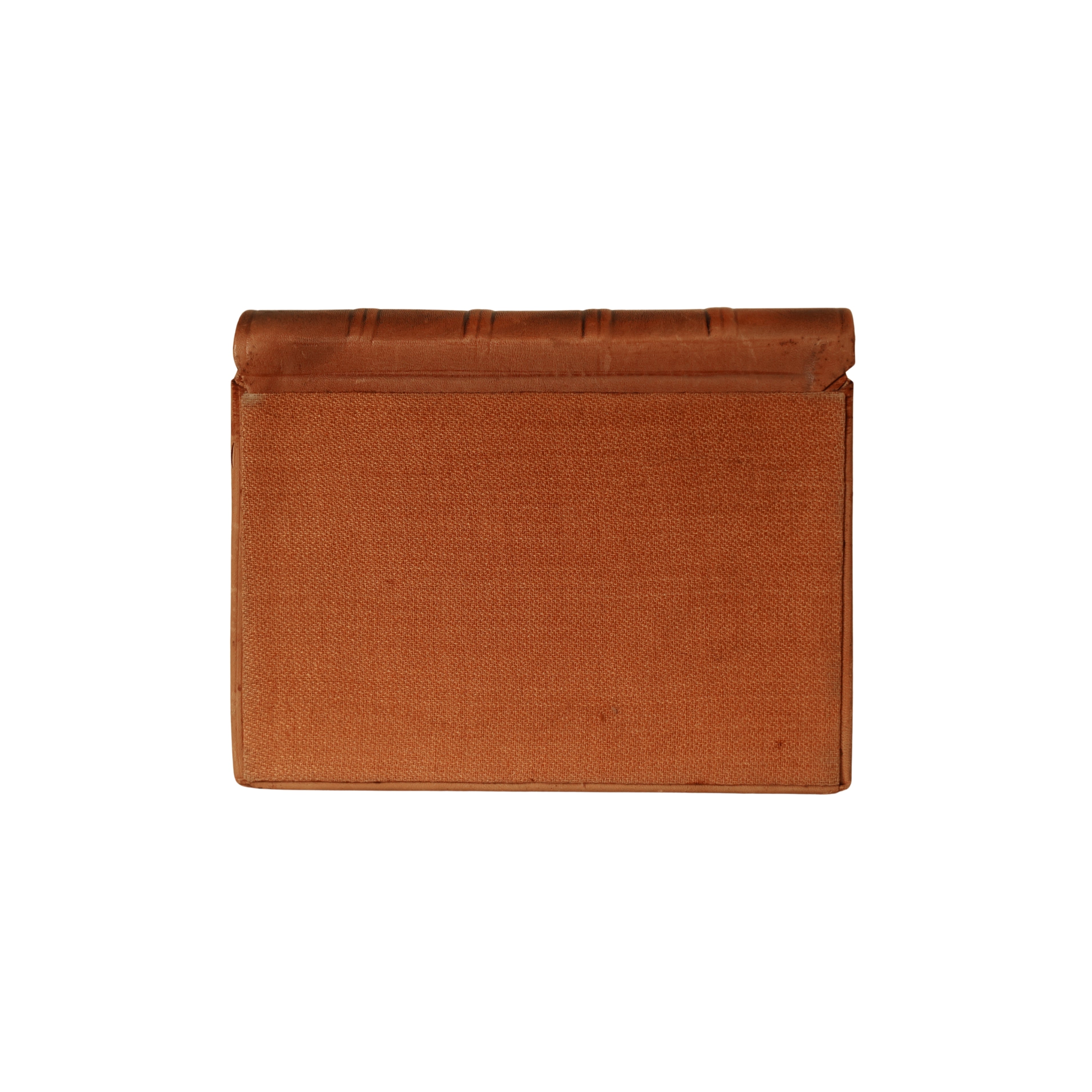 Leather & Fabric Book-Form Storage Box