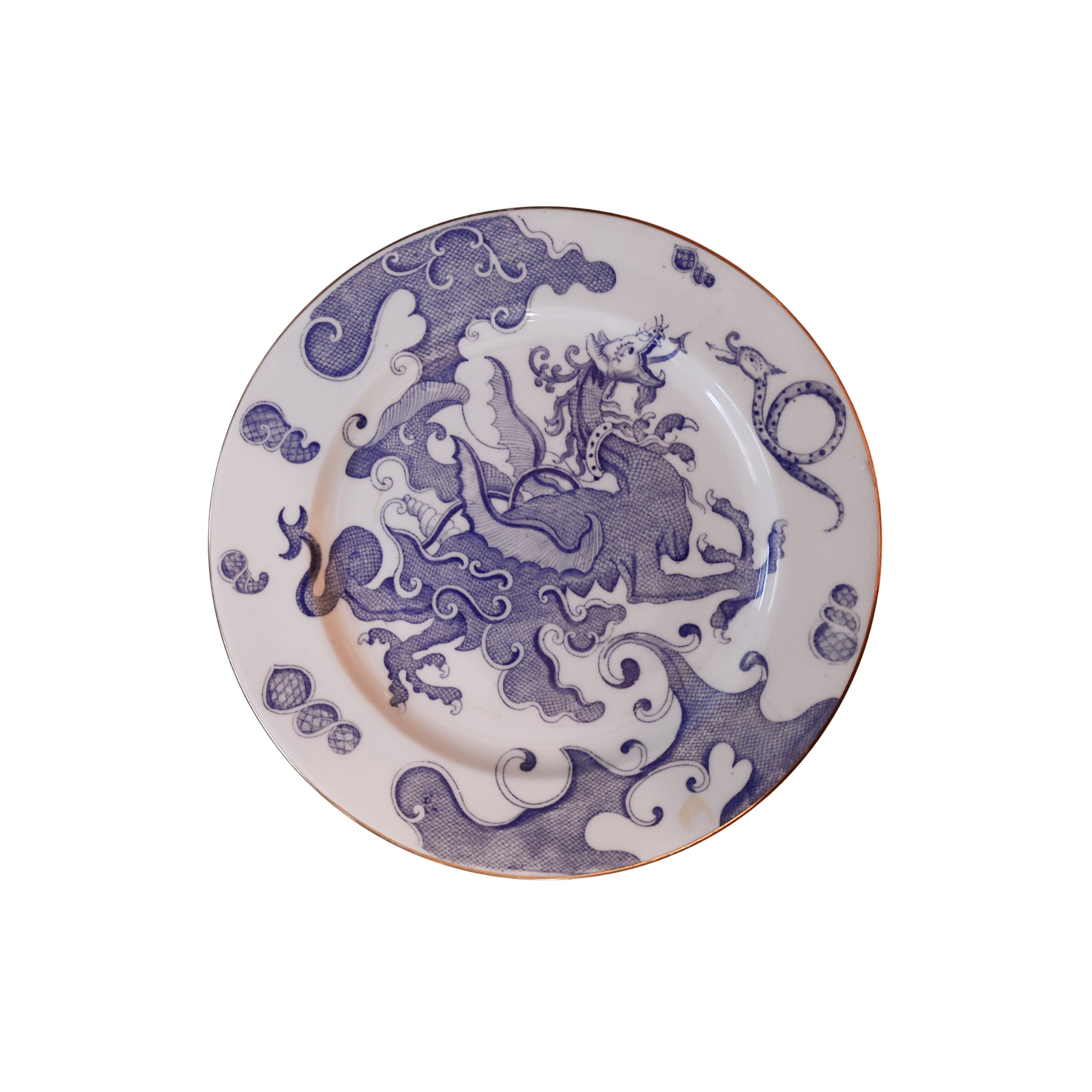 “Blue Dragon” Plates by Royal Worcester