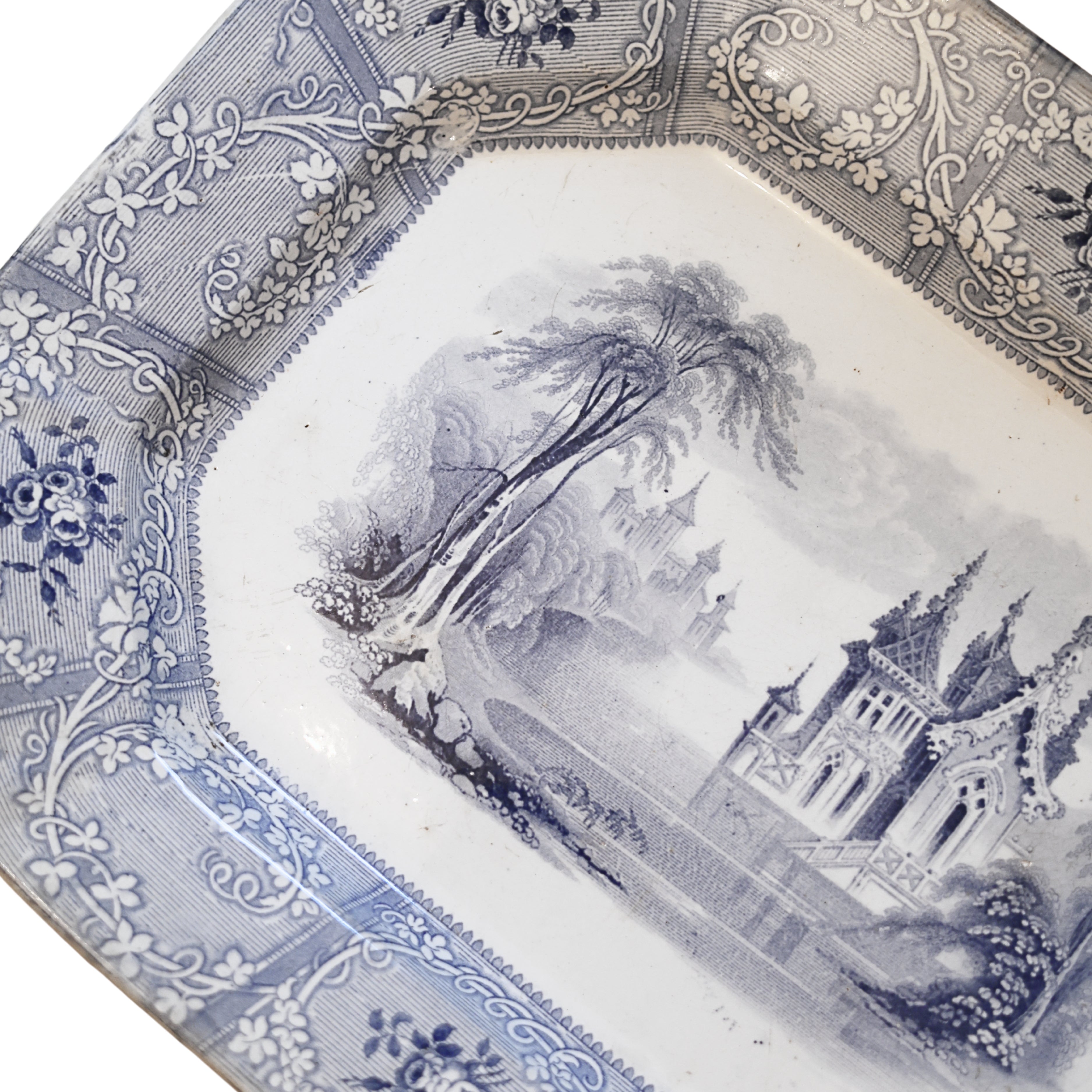 "Friburg" Ironstone Platter by G. Phillips, Longport