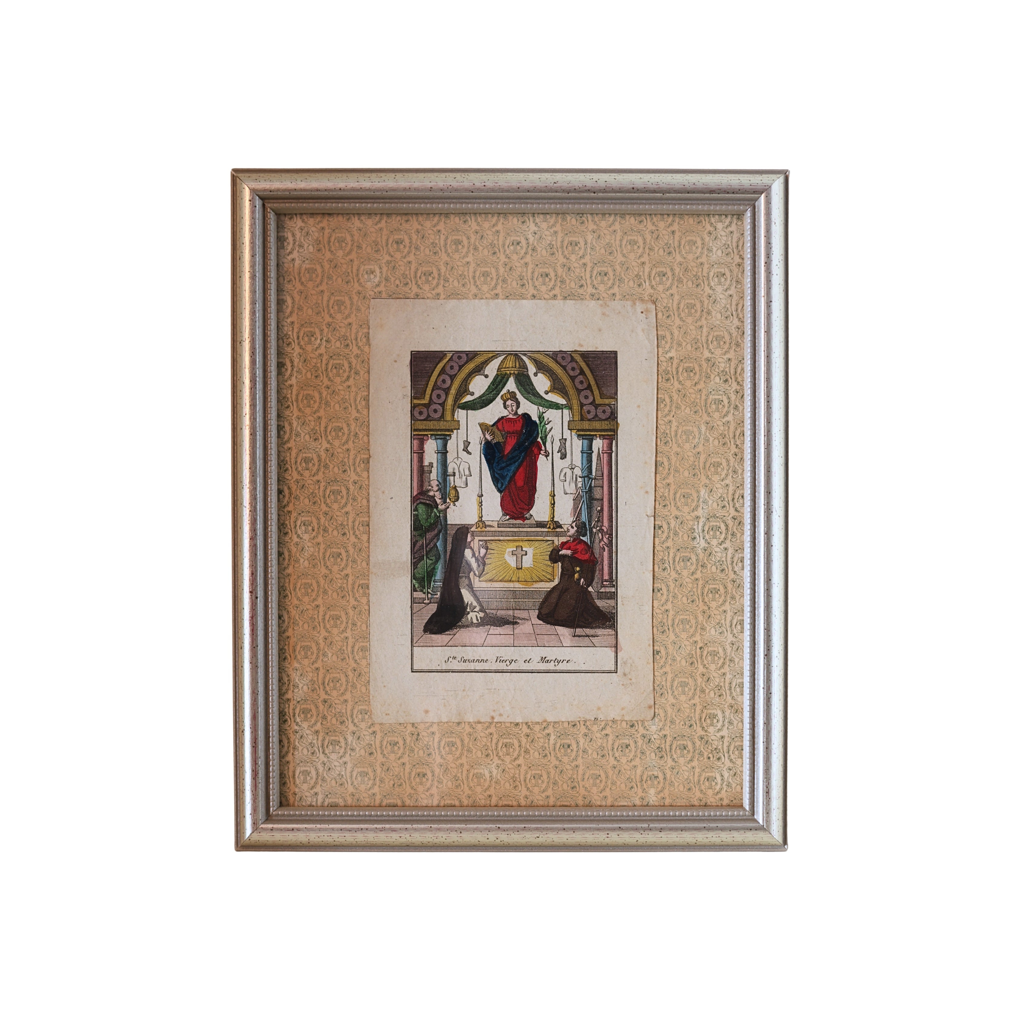 18th c. French Devotional Engraving — St. Suzanne