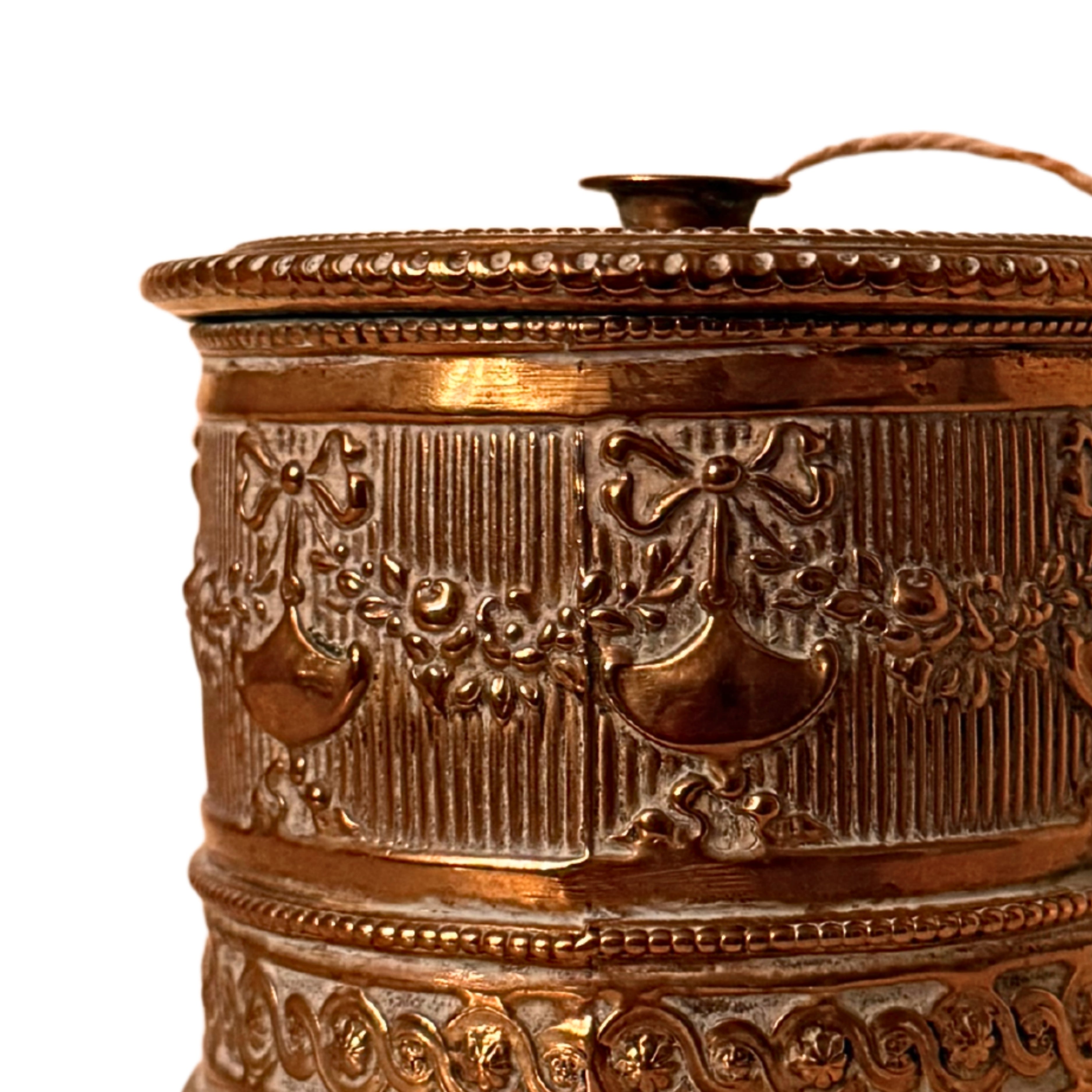 Embossed Brass Twine Holder