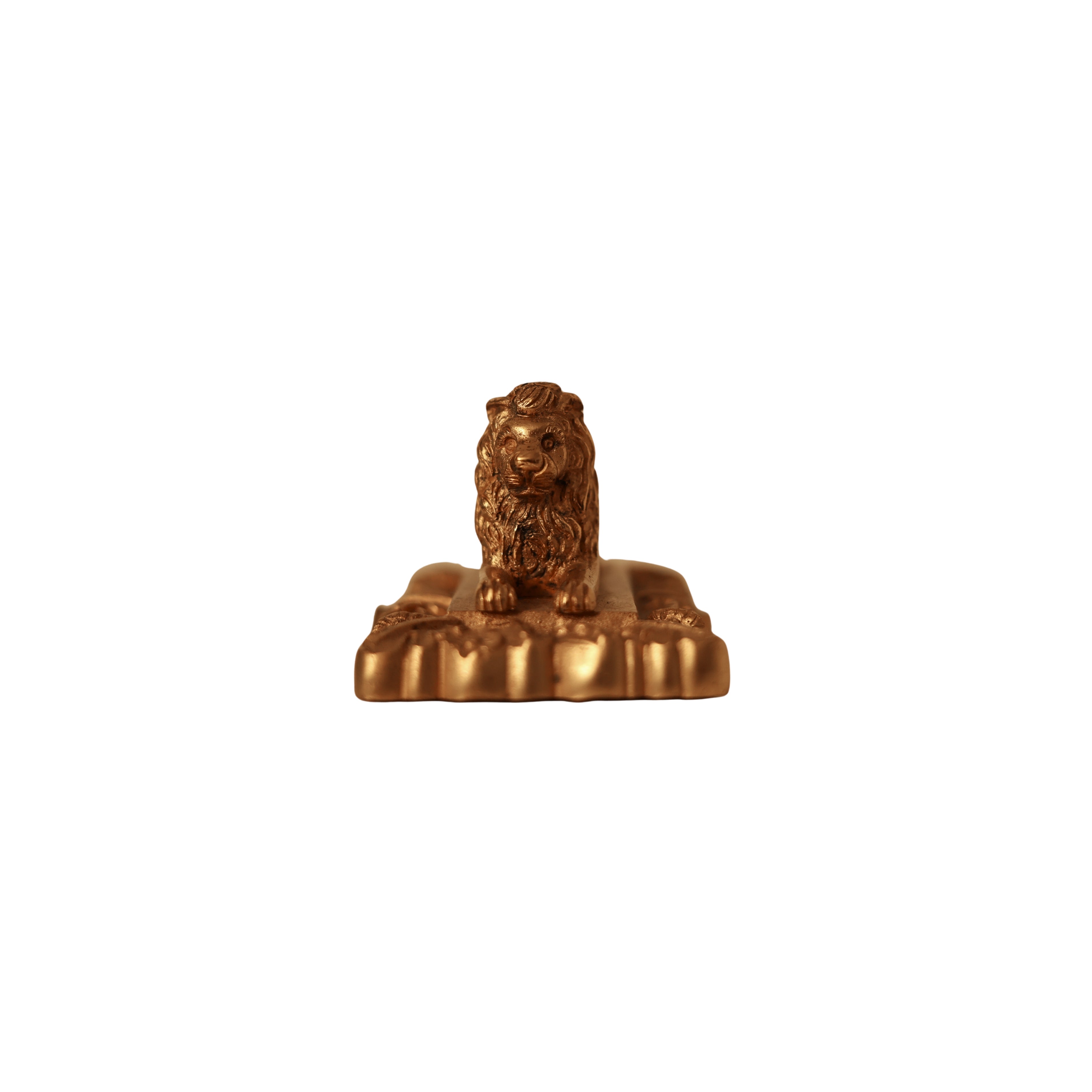 Bronze Lion Statuette