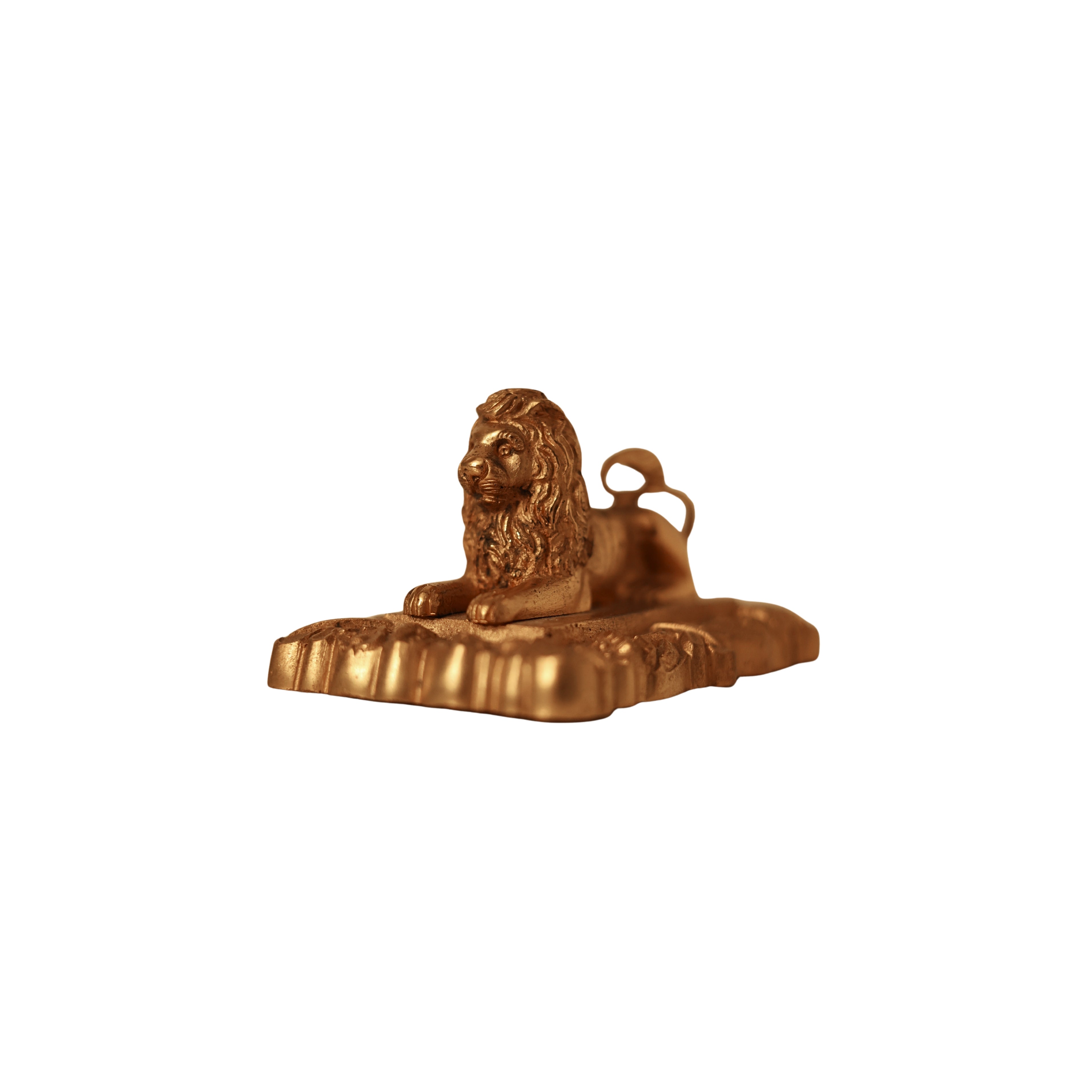 Bronze Lion Statuette