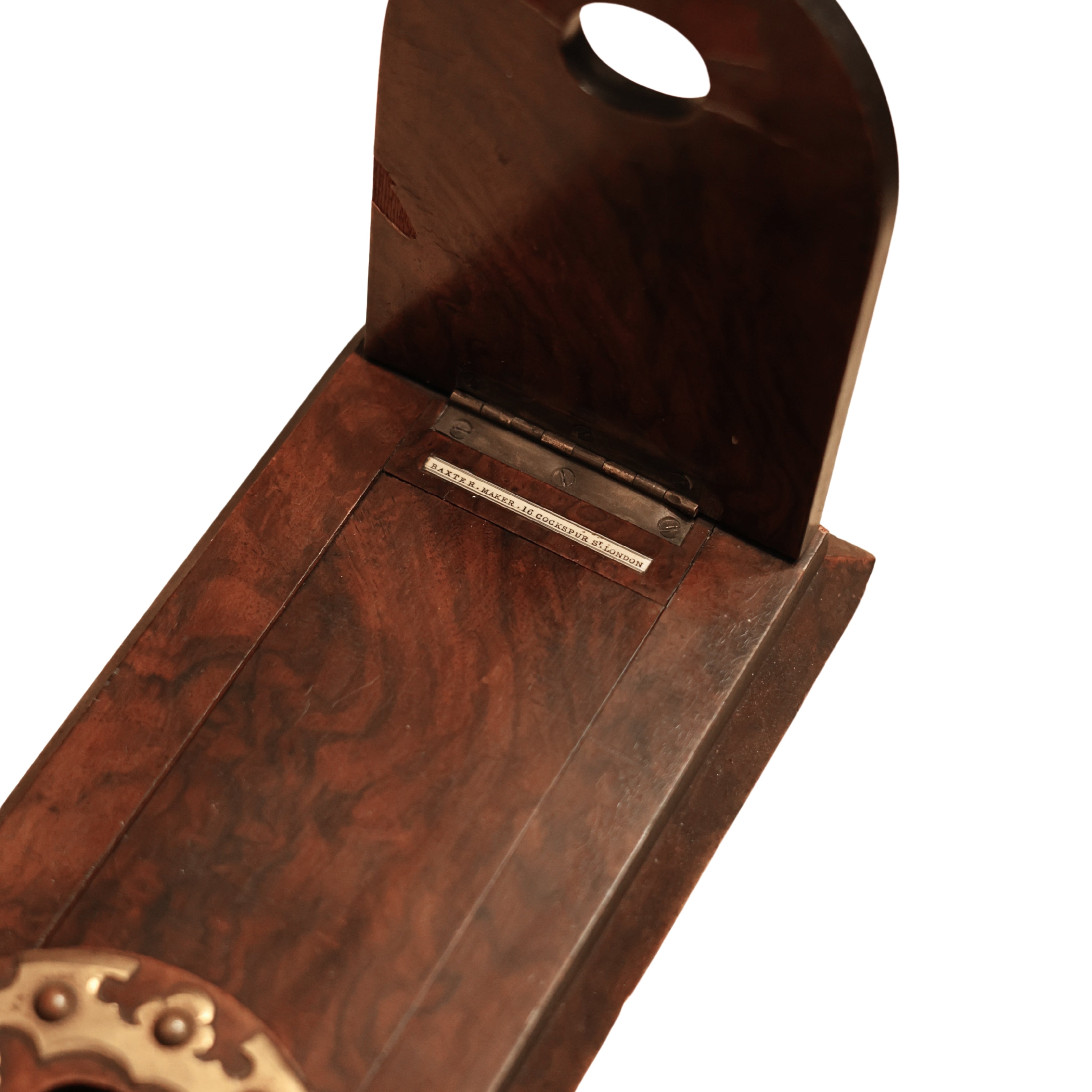 English Brass-Mounted Book Slide by Baker, London