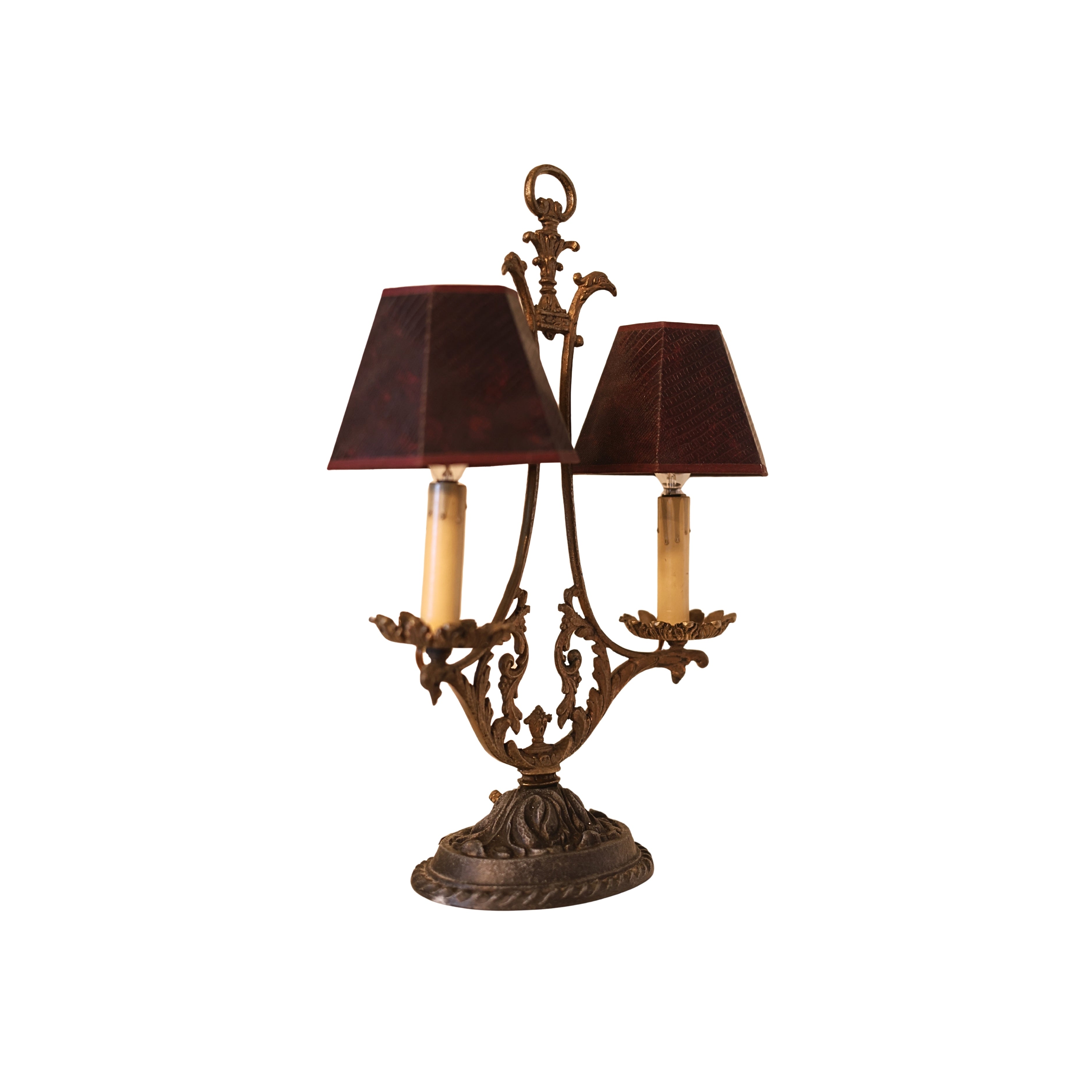 Button Switch Double Table Lamp