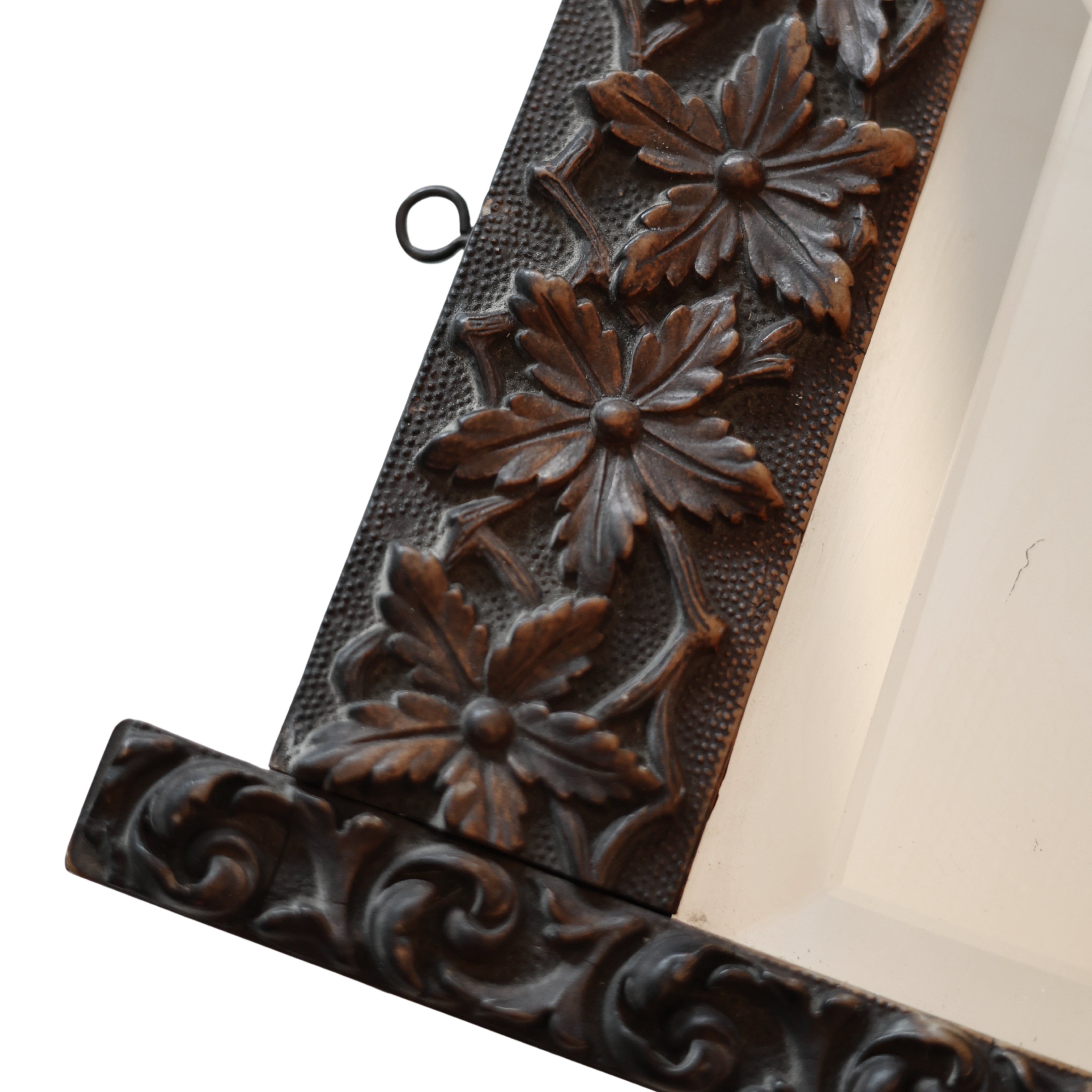 Floral Relief Shaving Mirror