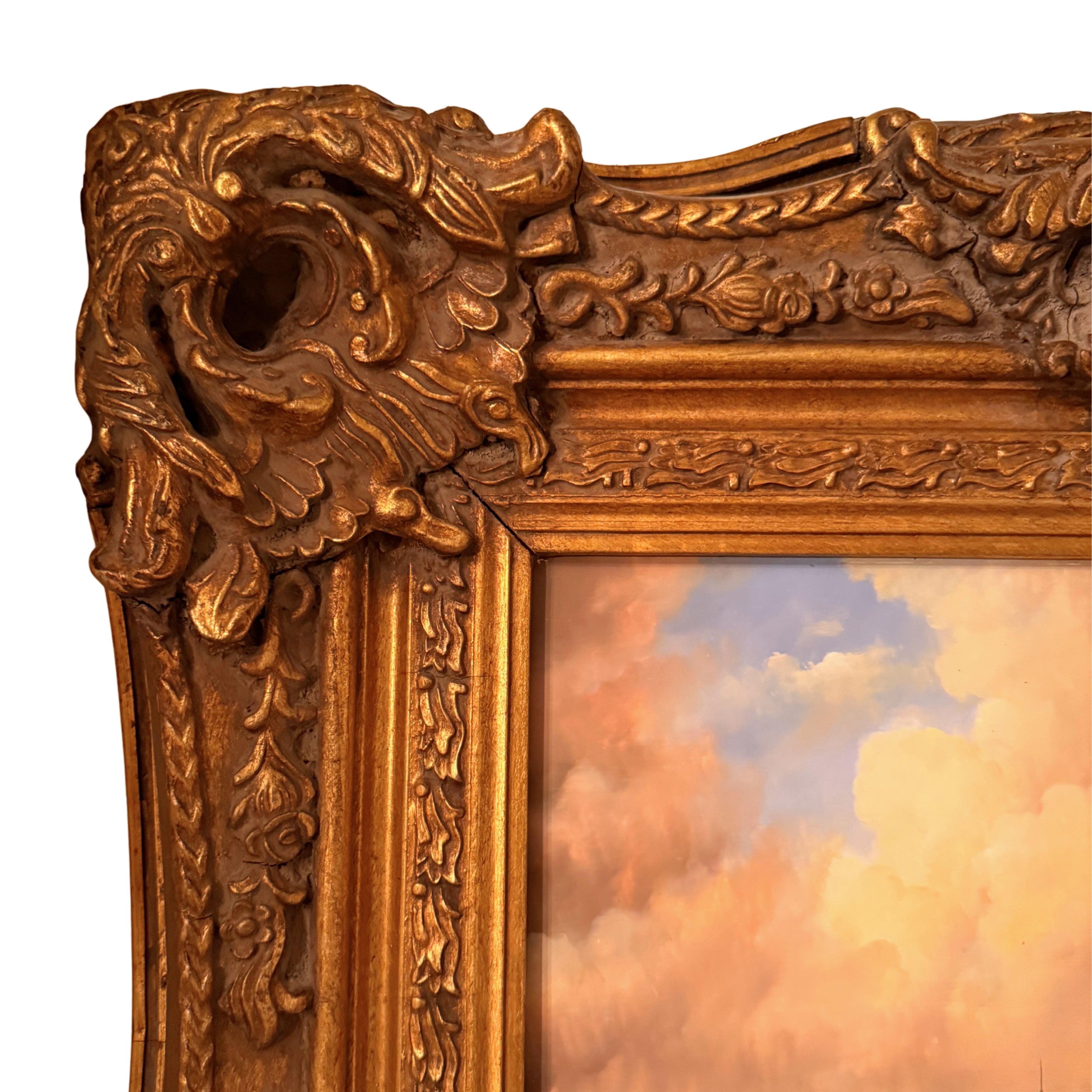 Maritime Oil Painting — Ships in Heavy Seas