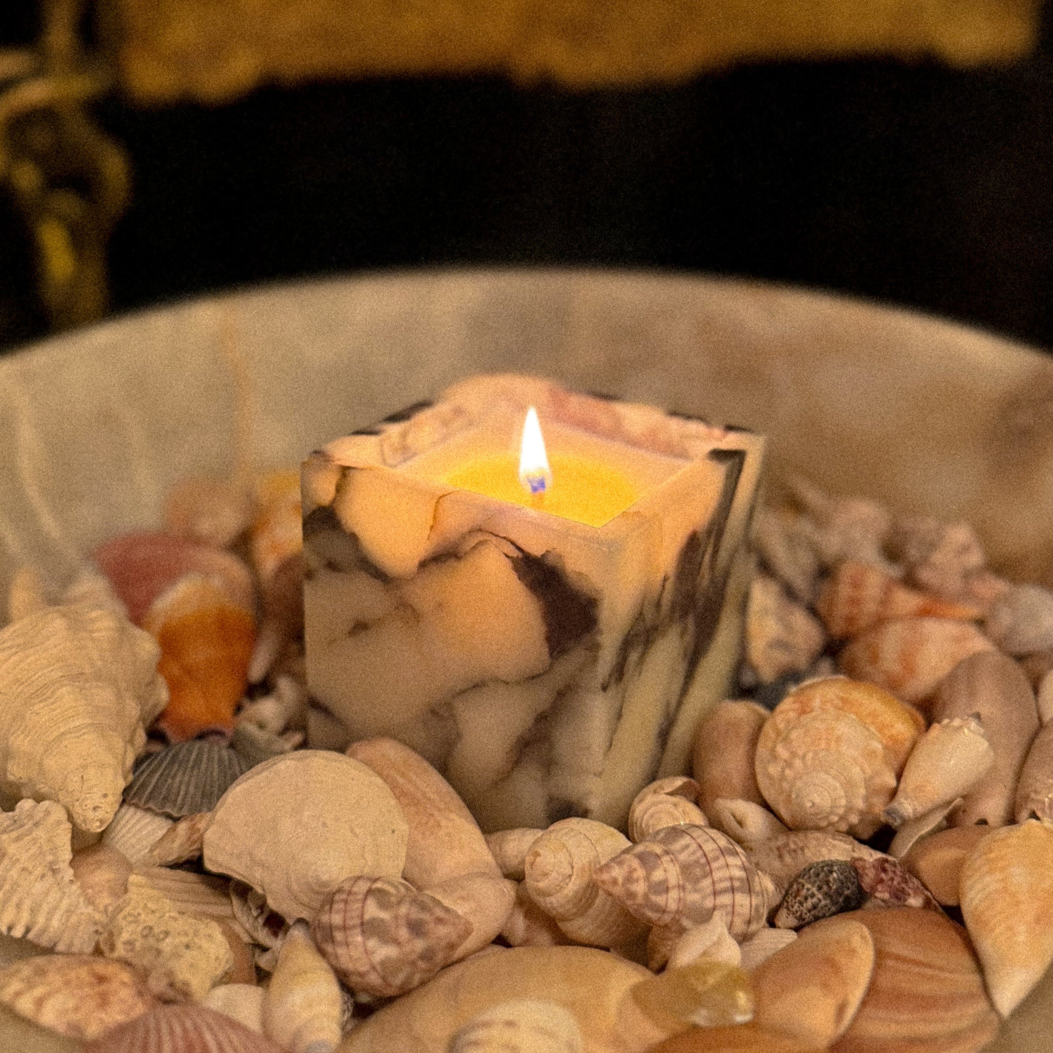 Calacatta Viola Marble Candle