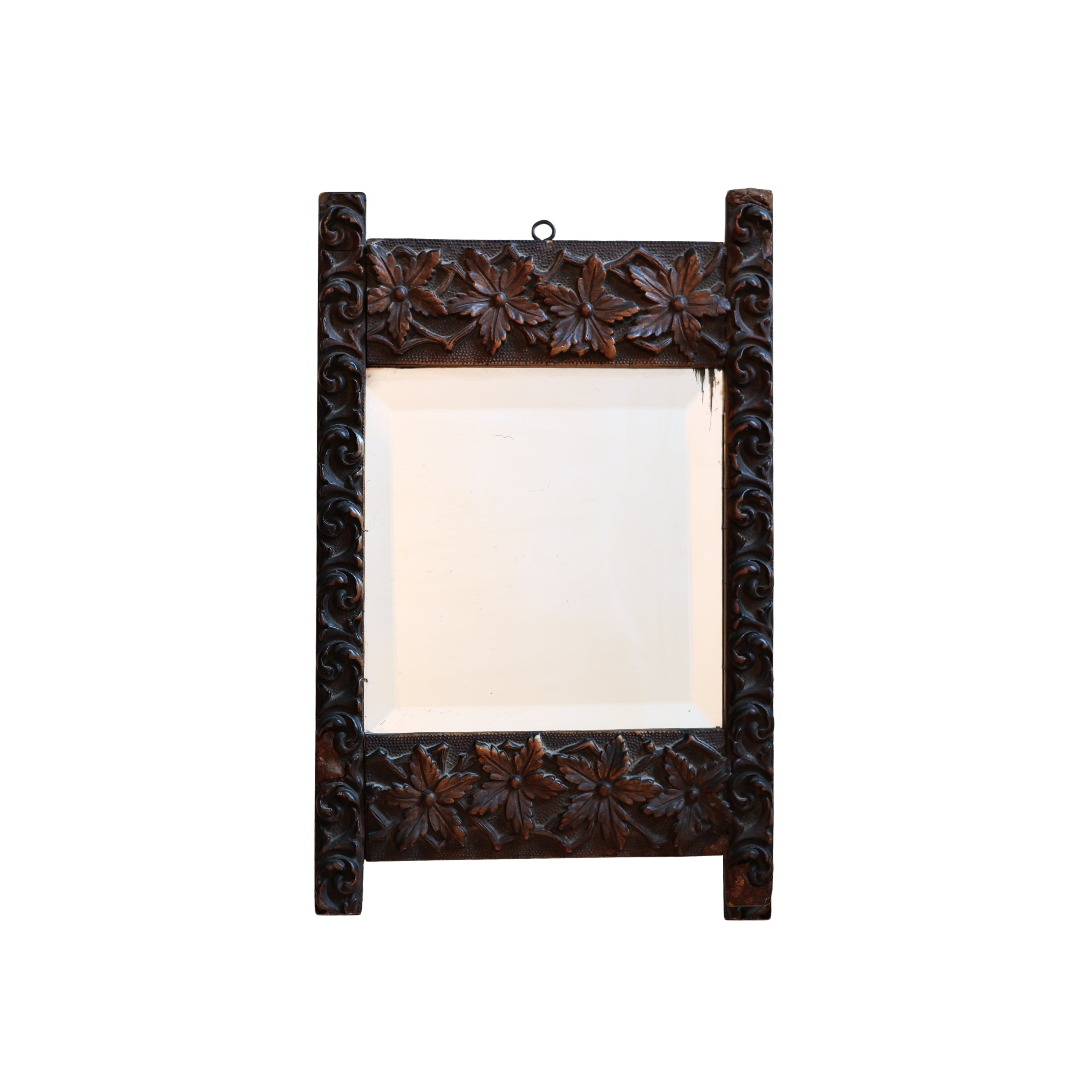 Floral Relief Shaving Mirror