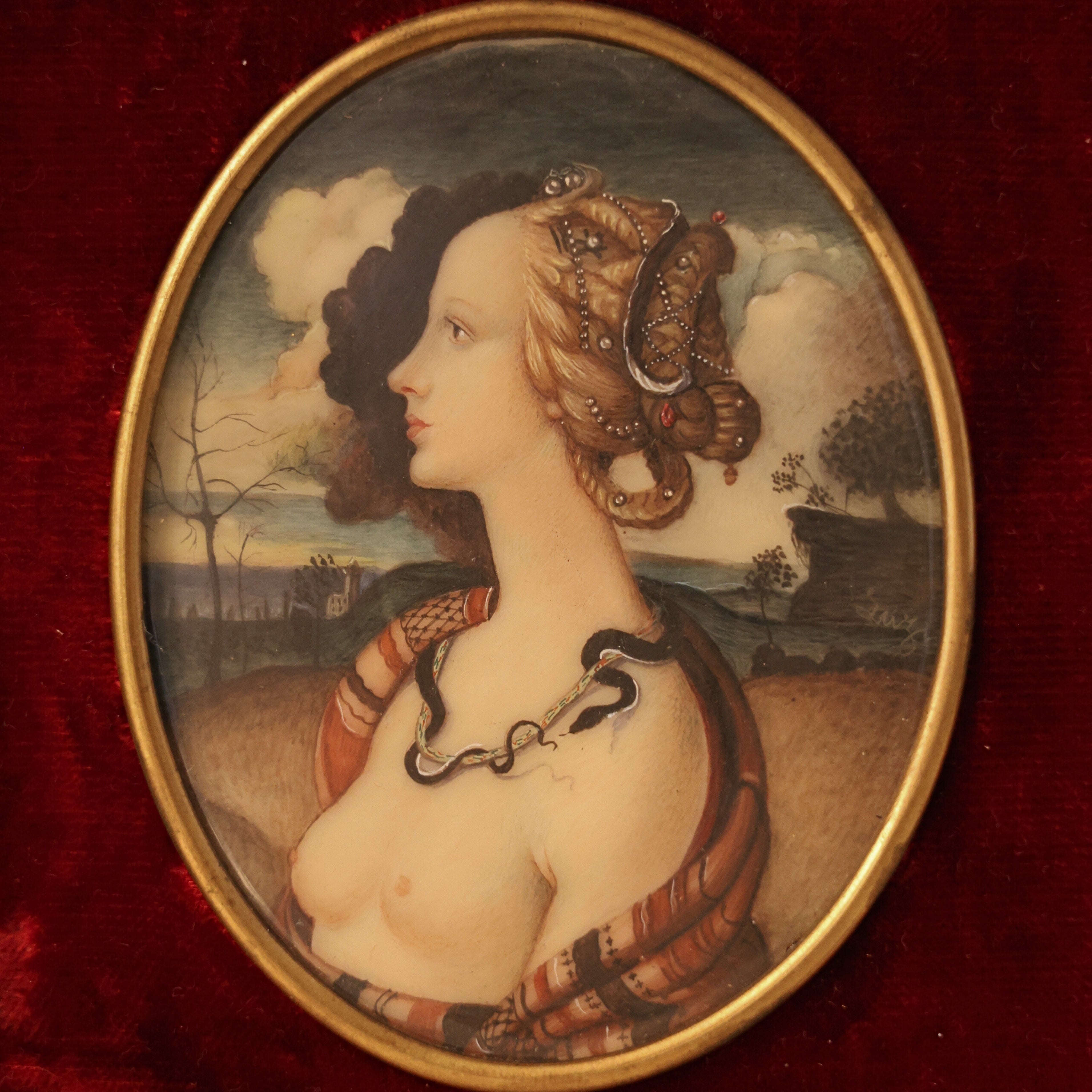 Simonetta Vespucci — Italian Hand-Painted Portrait