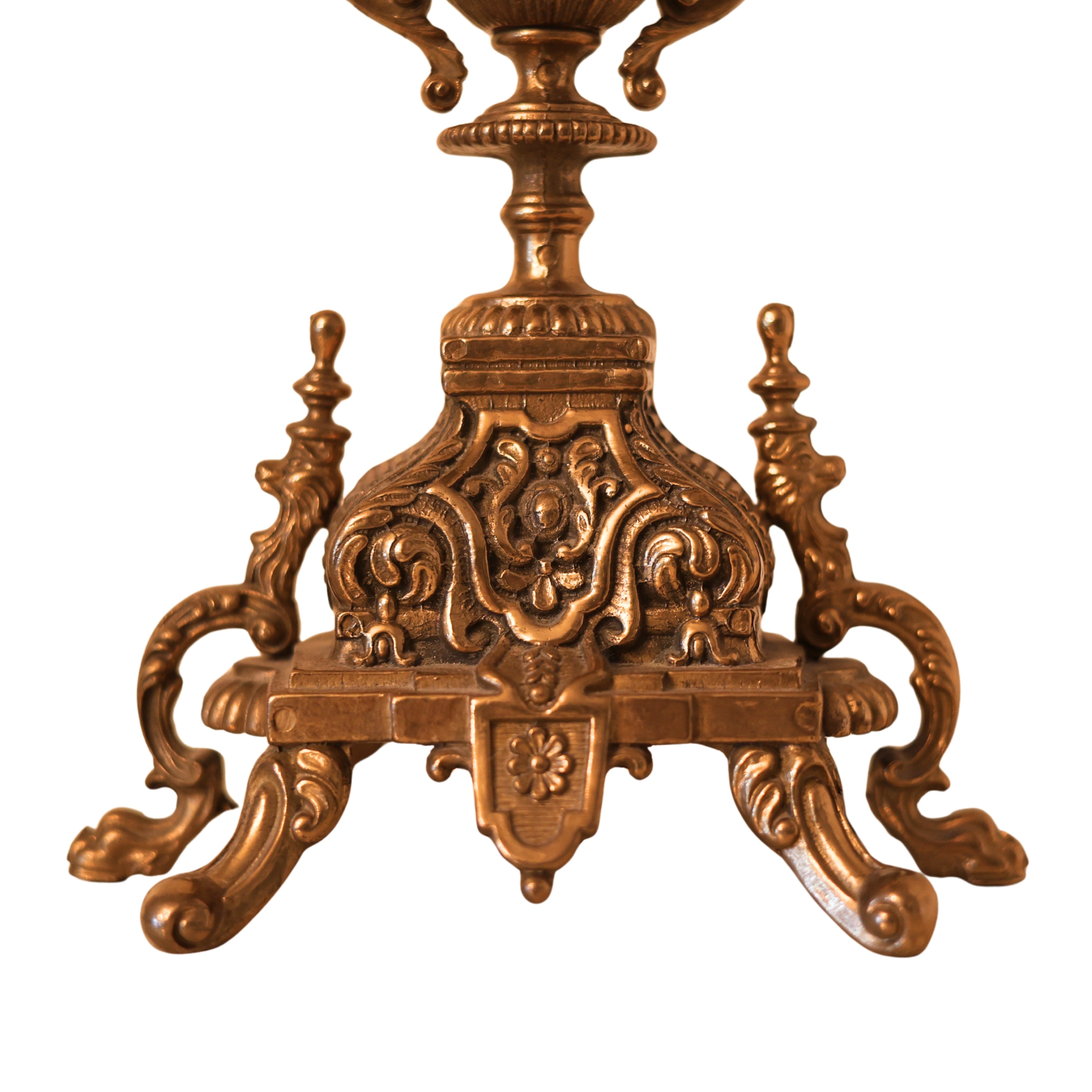 Ornate Brass Candelabras
