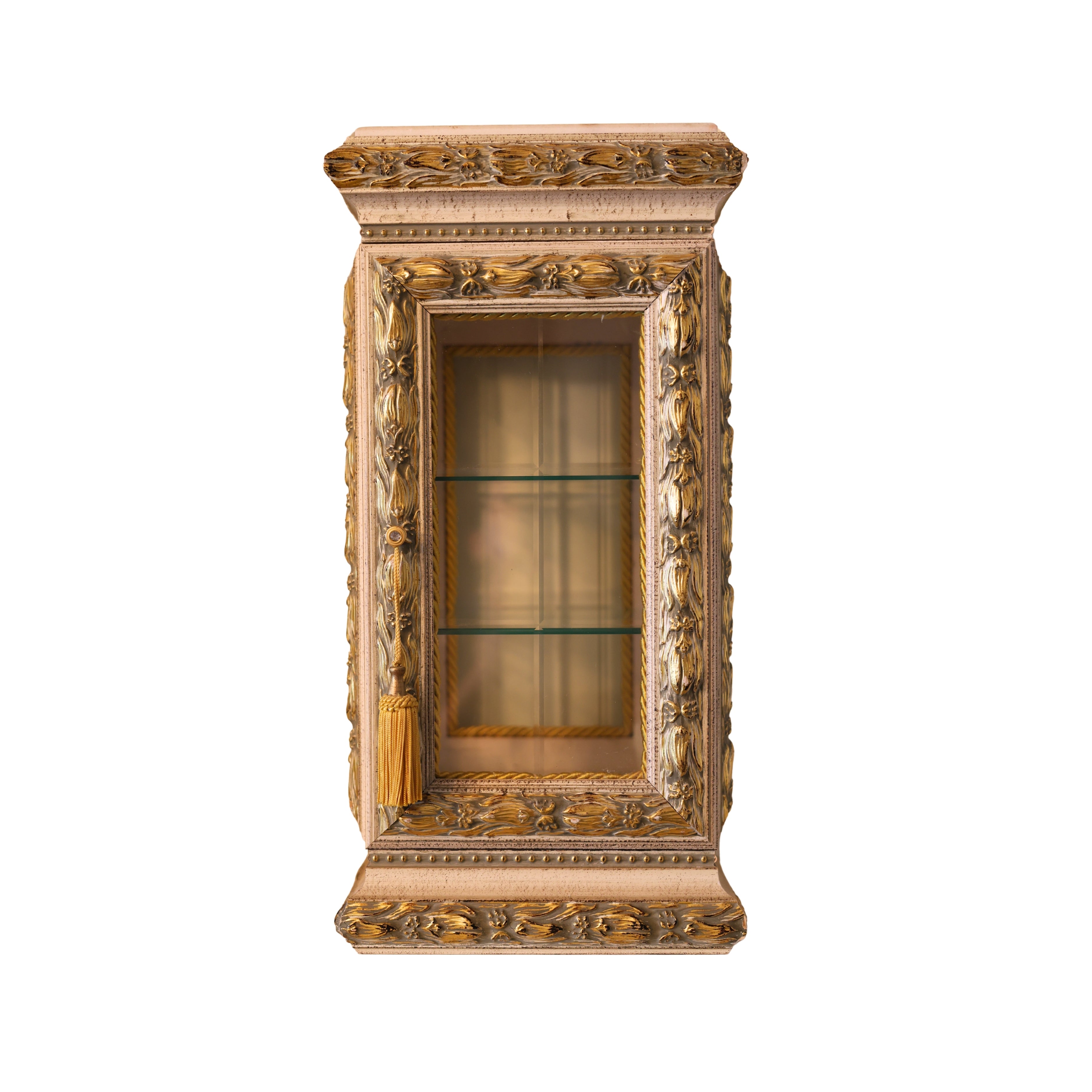 Horchow Marble Top Curio Cabinet