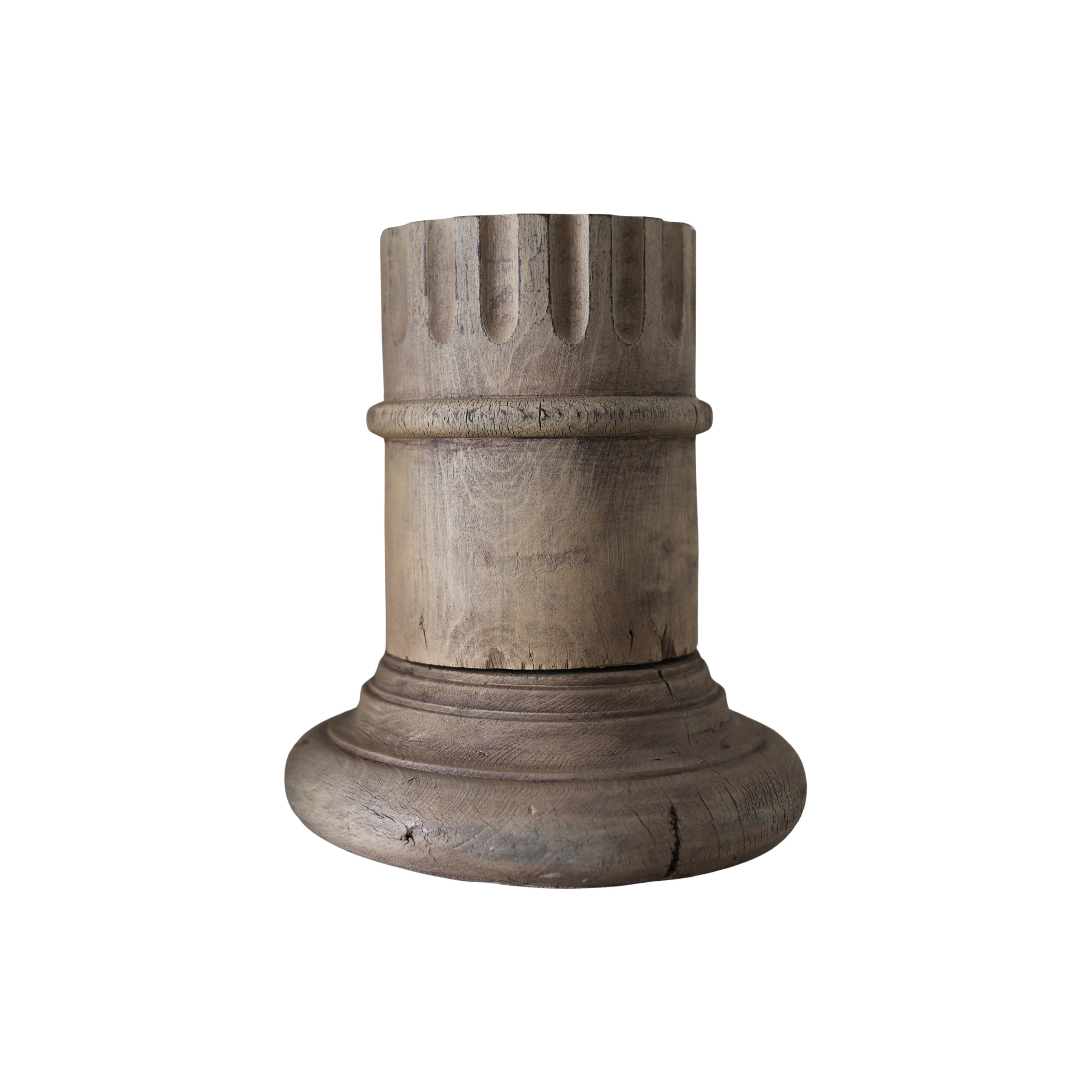 Turned Wooden Salvage Column