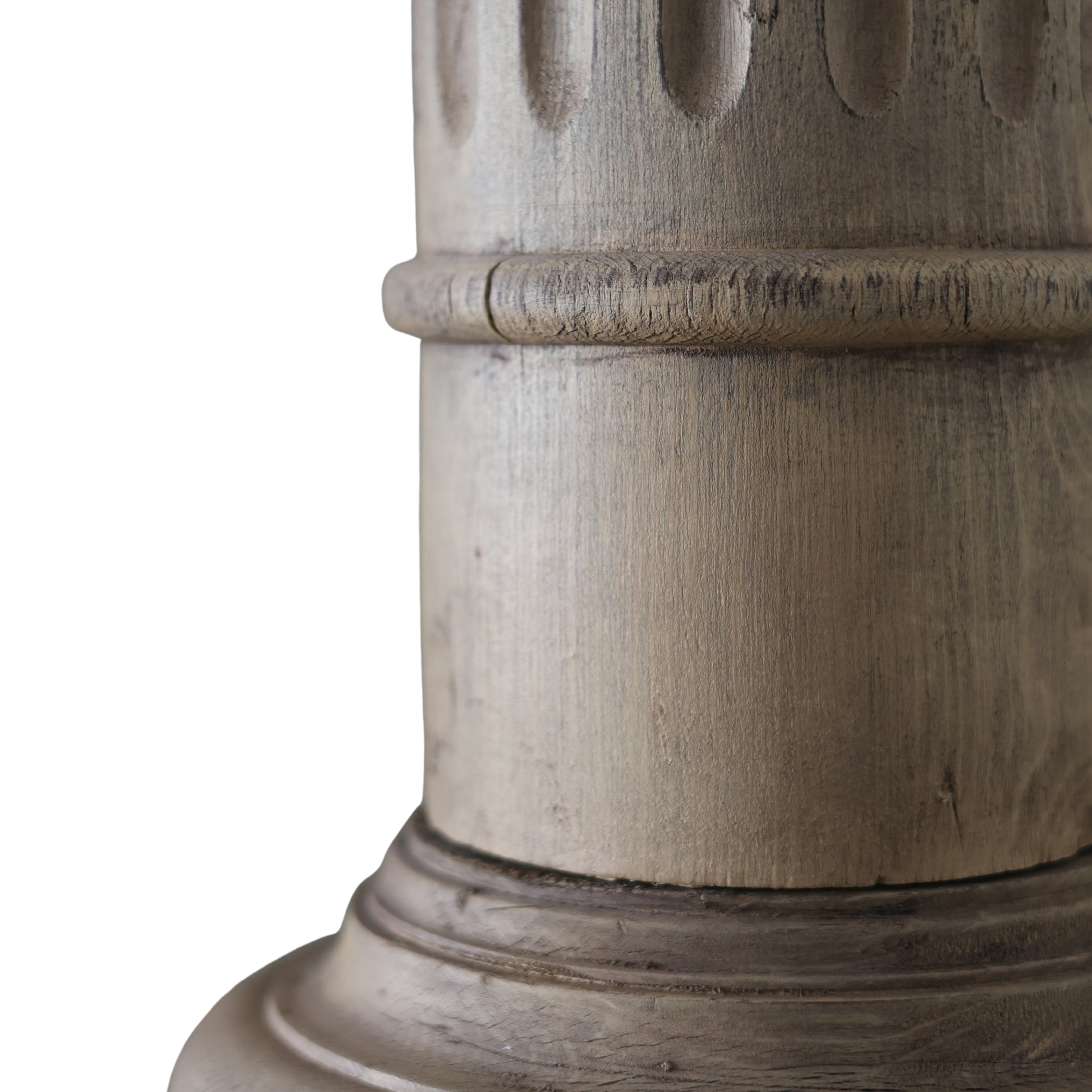 Turned Wooden Salvage Column