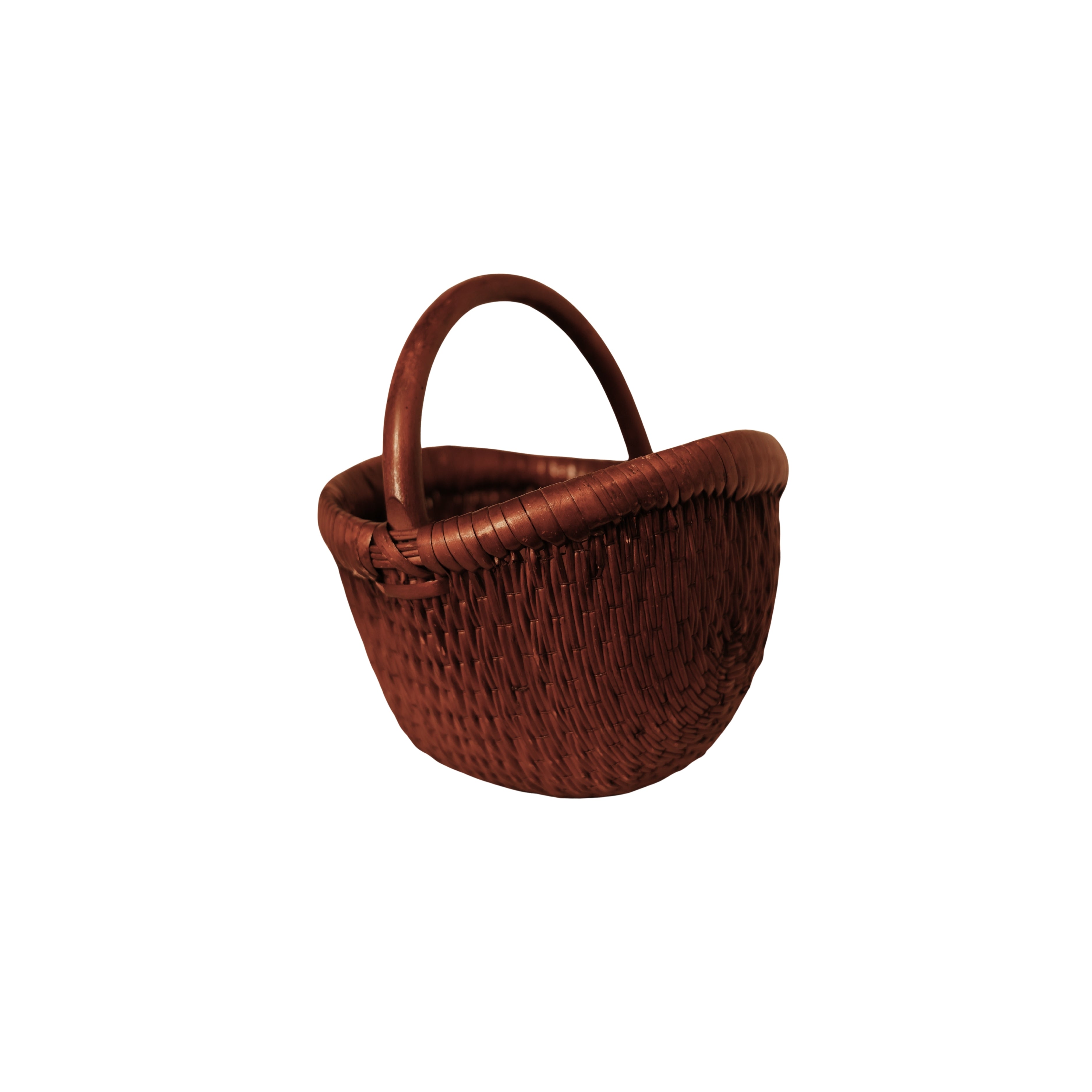Gathering Basket with Wooden Handle