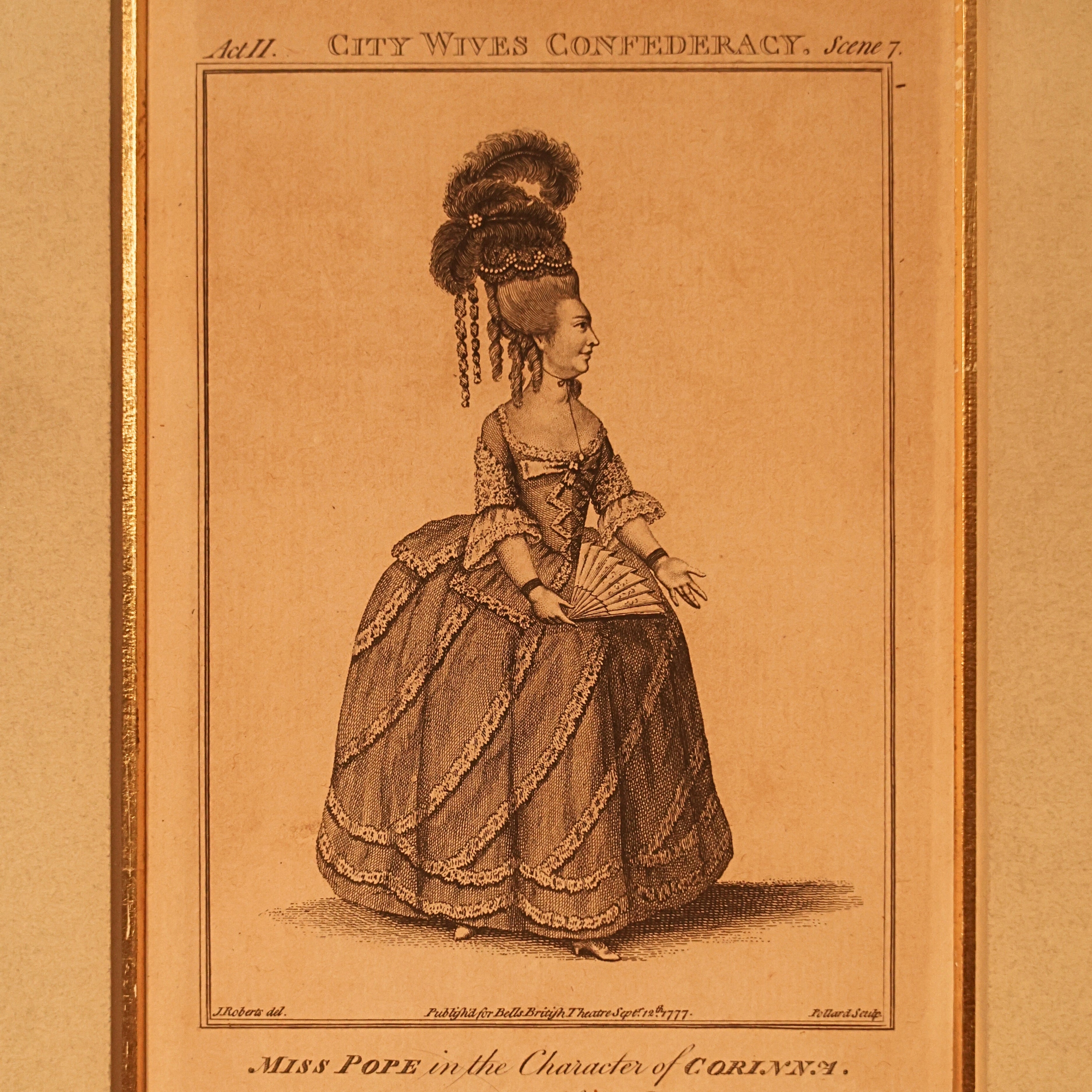 18th c. Bell’s British Theatre Engravings — Corlyn and Jane Shore