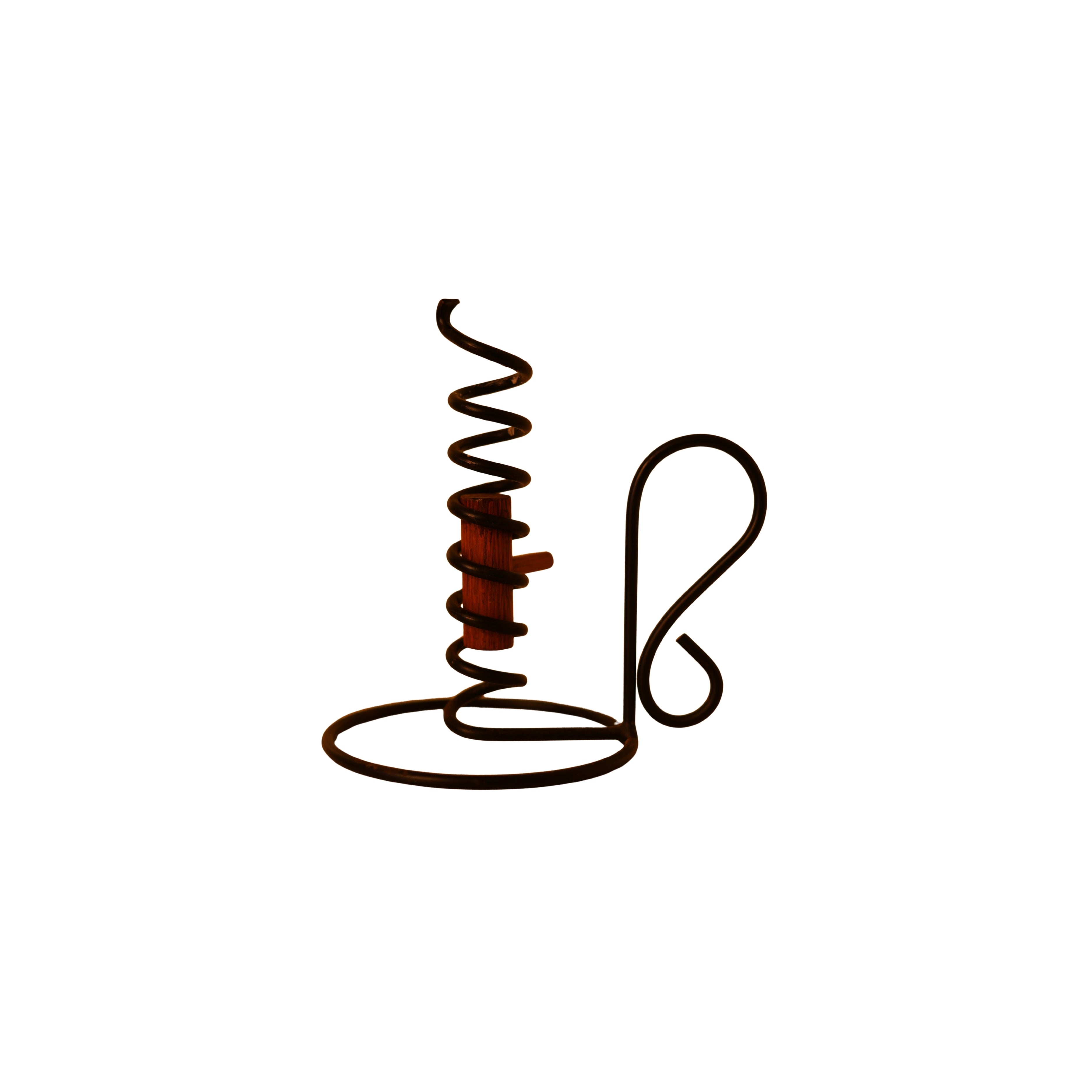 Iron Courting Candle Holder